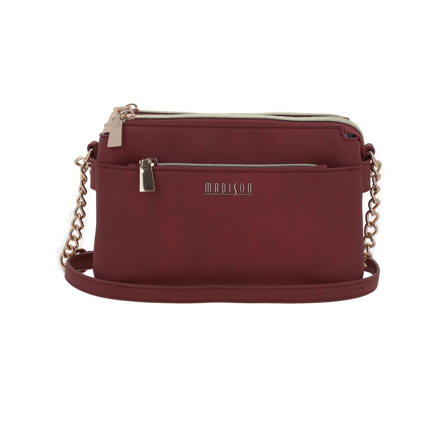 Bolsa de Lado para Dama Madison by Chenson Color Rojo con Doble Compartimento, modelo MD25128-R