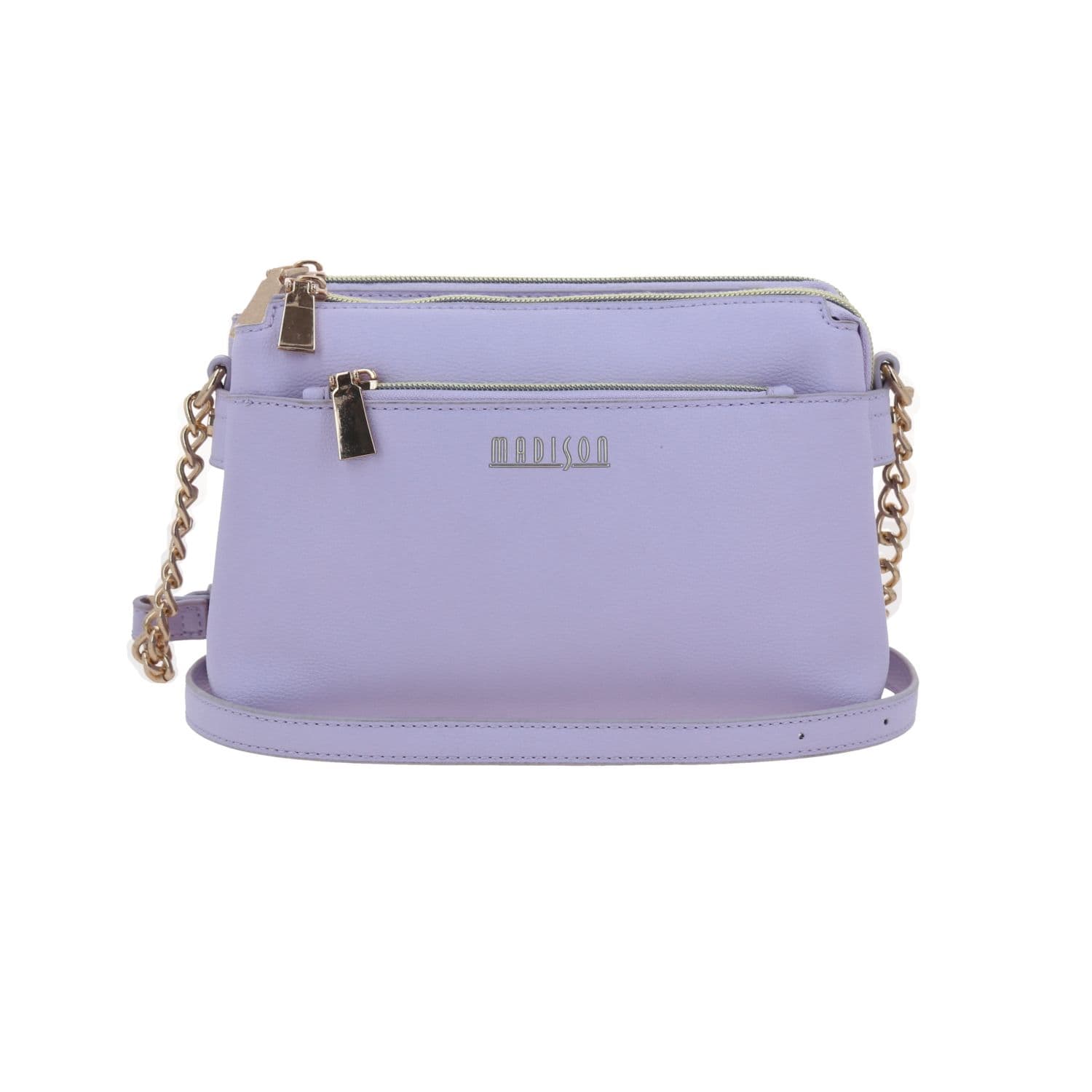 Bolsa de lado para dama Madison by Chenson Violeta con doble compartimento, modelo MD25128-V