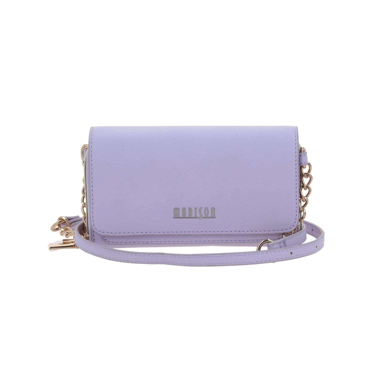 Bolsa de lado para dama Madison by Chenson Violeta con triple compartimento, modelo MD25131-V