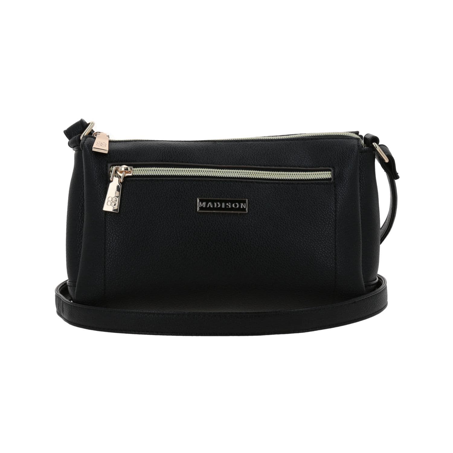 Bolsa de Lado para Dama Madison by Chenson Color Negro con Estilo Único, modelo MD25144-3