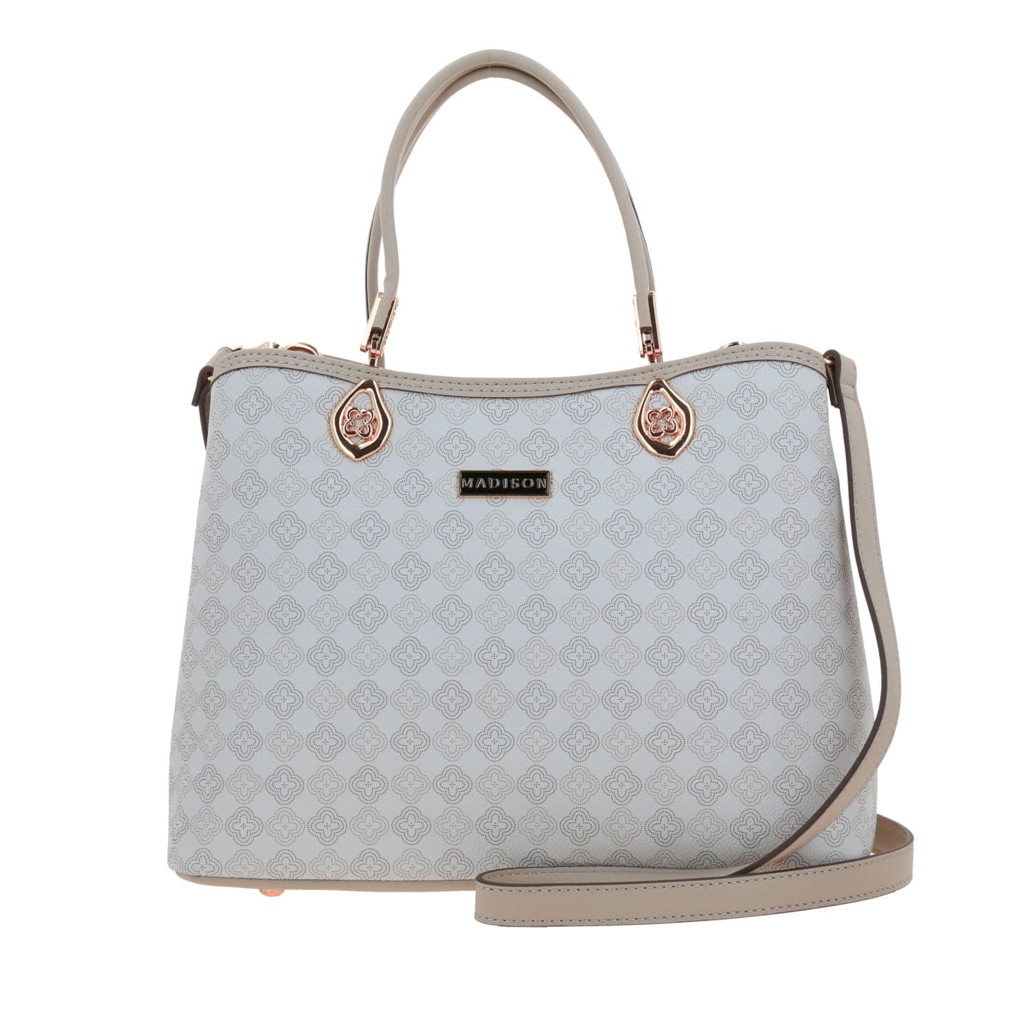 Bolsa de Mano para Dama Madison by Chenson Beige con Compartimentos Funcionales, modelo MD25151-E