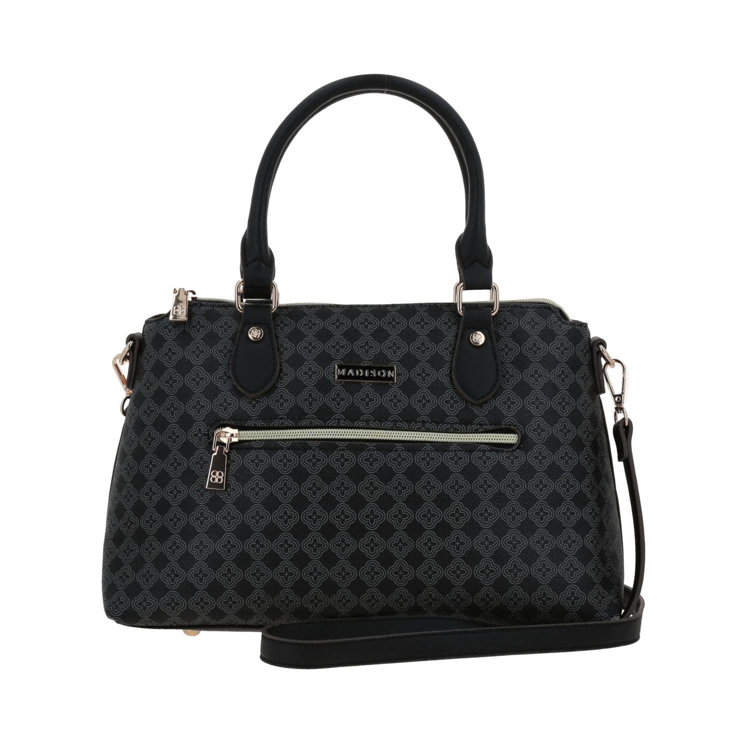 Bolsa de Mano para Dama Madison by Chenson Color Negro con Estilo Único, modelo MD25152-3