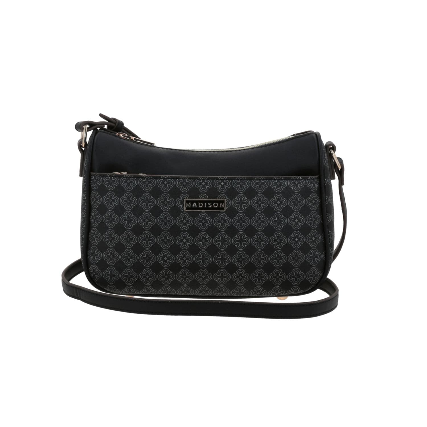 Bolsa de Lado para Dama Madison by Chenson Negra con Estilo Moderno, modelo MD25154-3