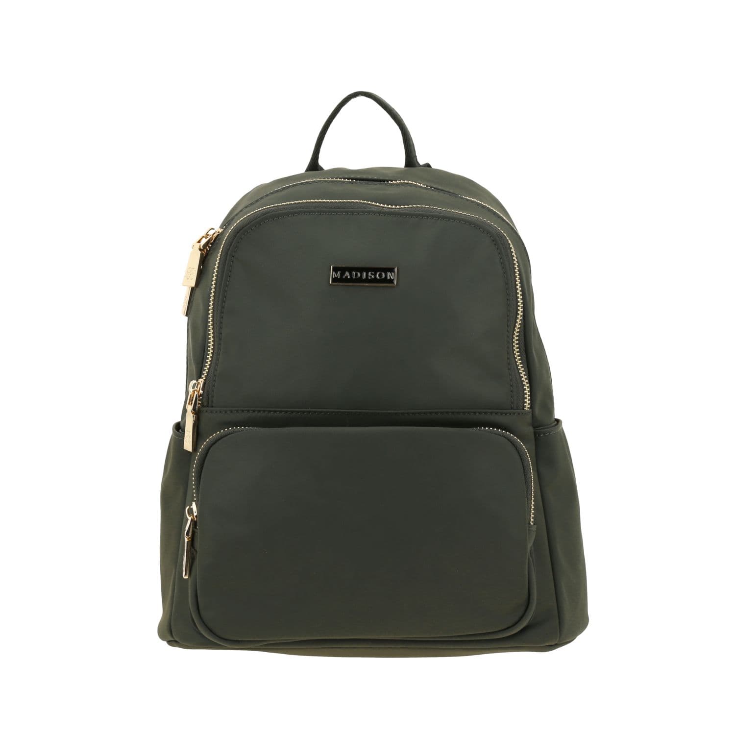 Mochila casual para dama Madison by Chenson verde seco con funcionalidad, modelo MD25164-A
