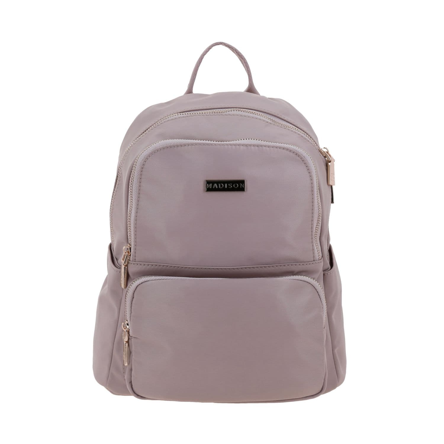 Mochila para dama Madison by Chenson rosa con doble bolsillo frontal, modelo MD25164-P