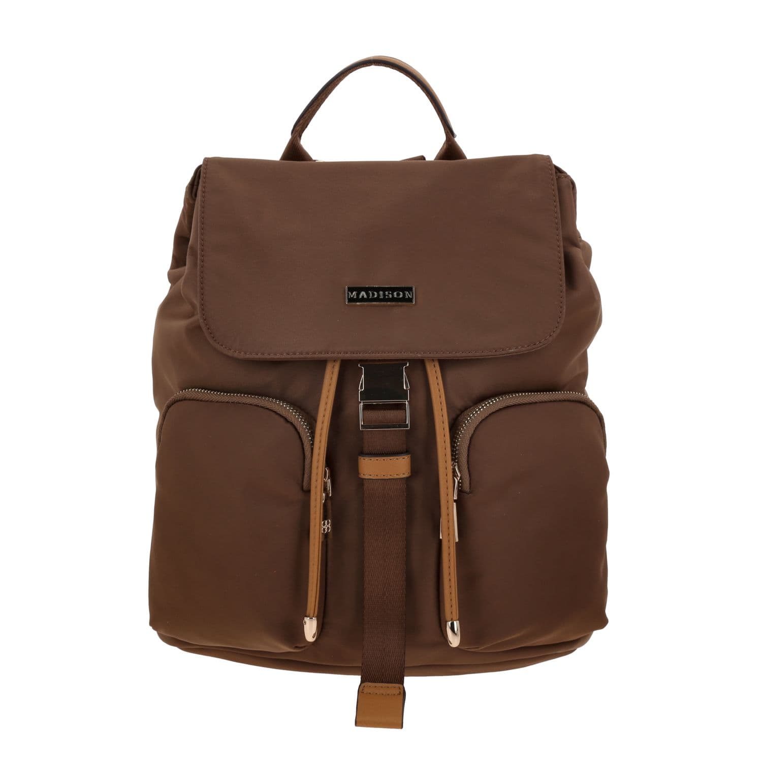 Mochila casual para dama Madison by Chenson color café - Estilo y funcionalidad, modelo MD25165-B