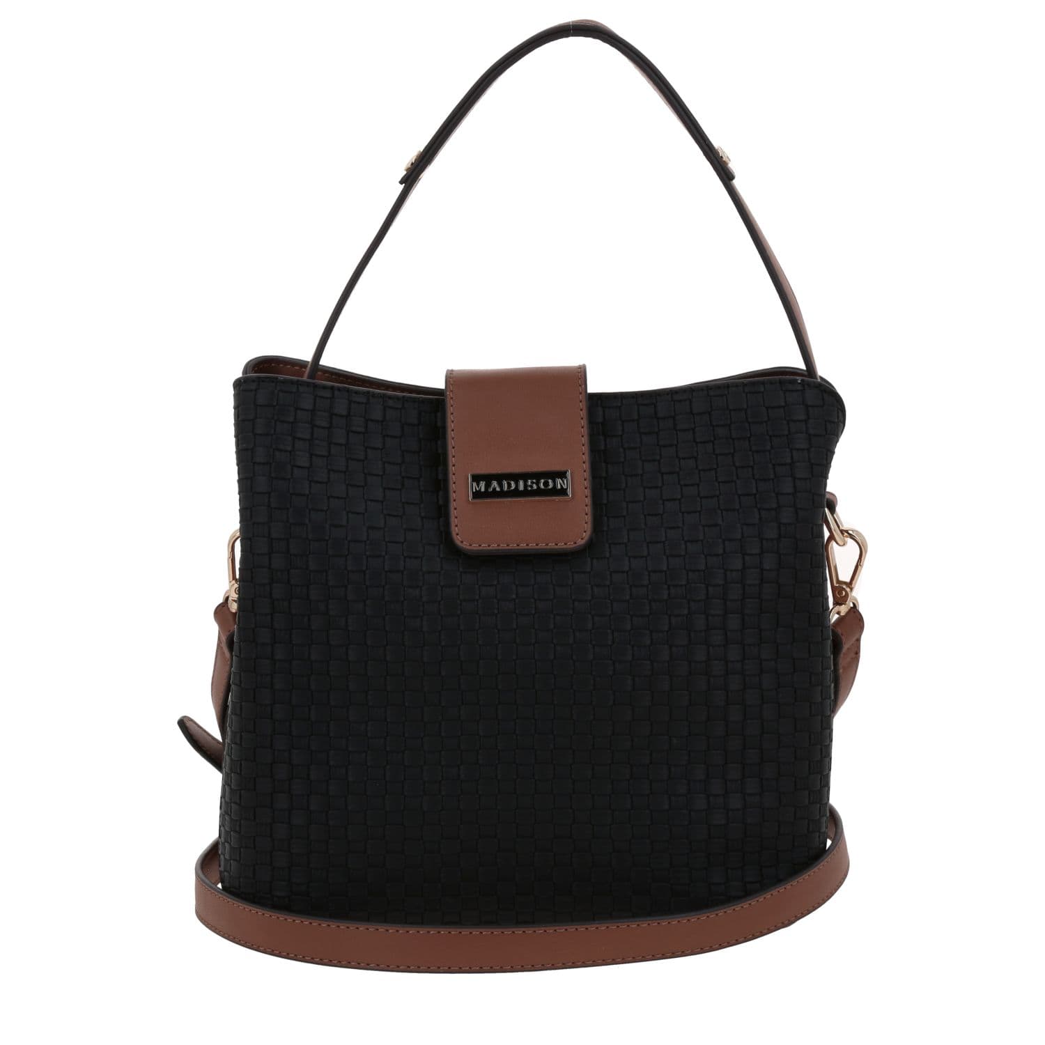 Bolsa de Mano para Dama Madison by Chenson Negro Con Estilo y Funcionalidad, modelo MD25174-3