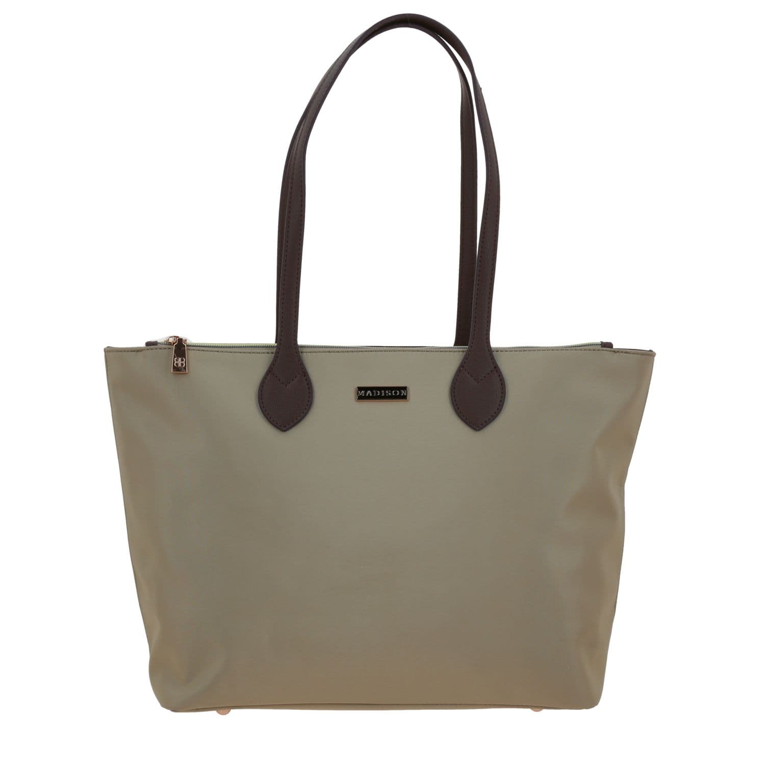 Bolsa grande para dama Madison by Chenson Camel con compartimentos prácticos, modelo MD25181-8