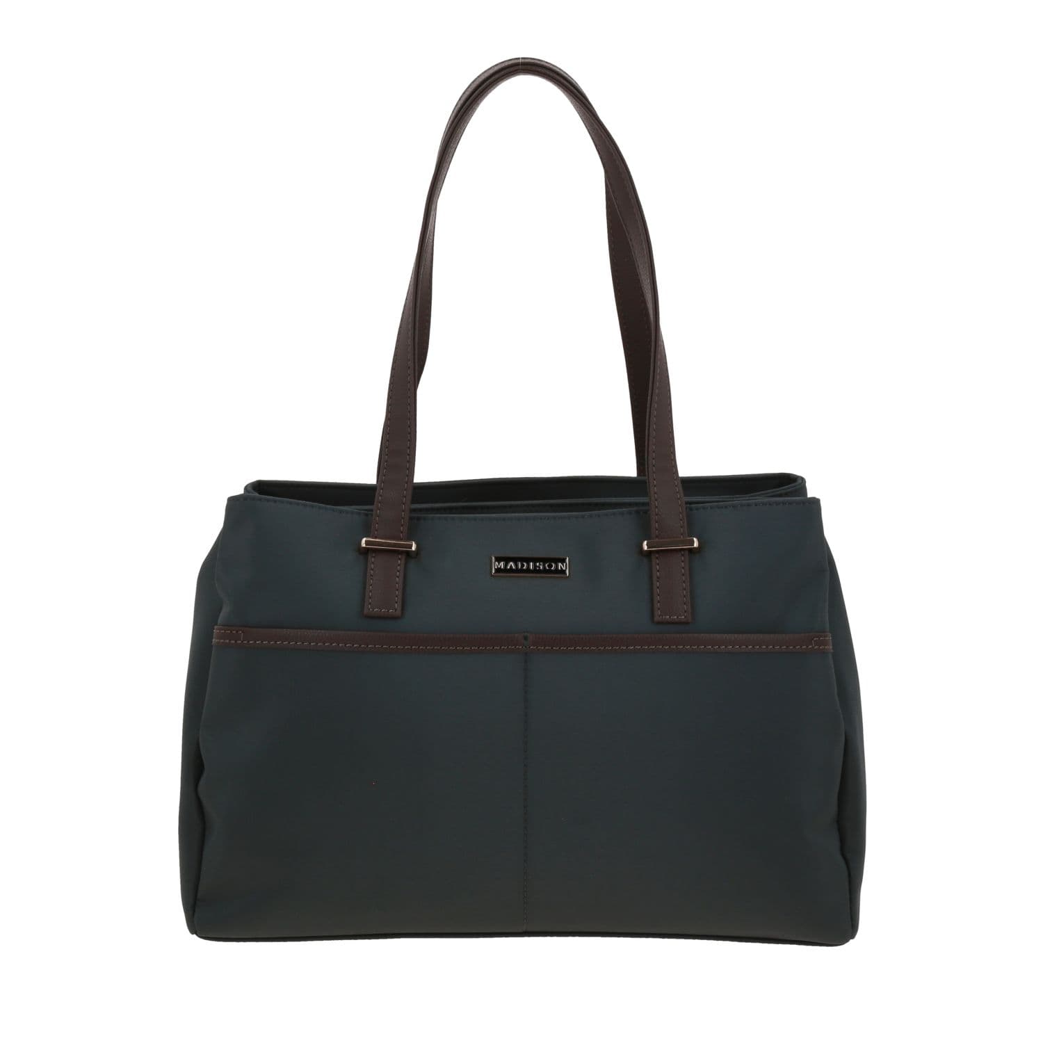 Bolsa grande para dama Madison by Chenson Gris con múltiples compartimentos, modelo MD25184-2