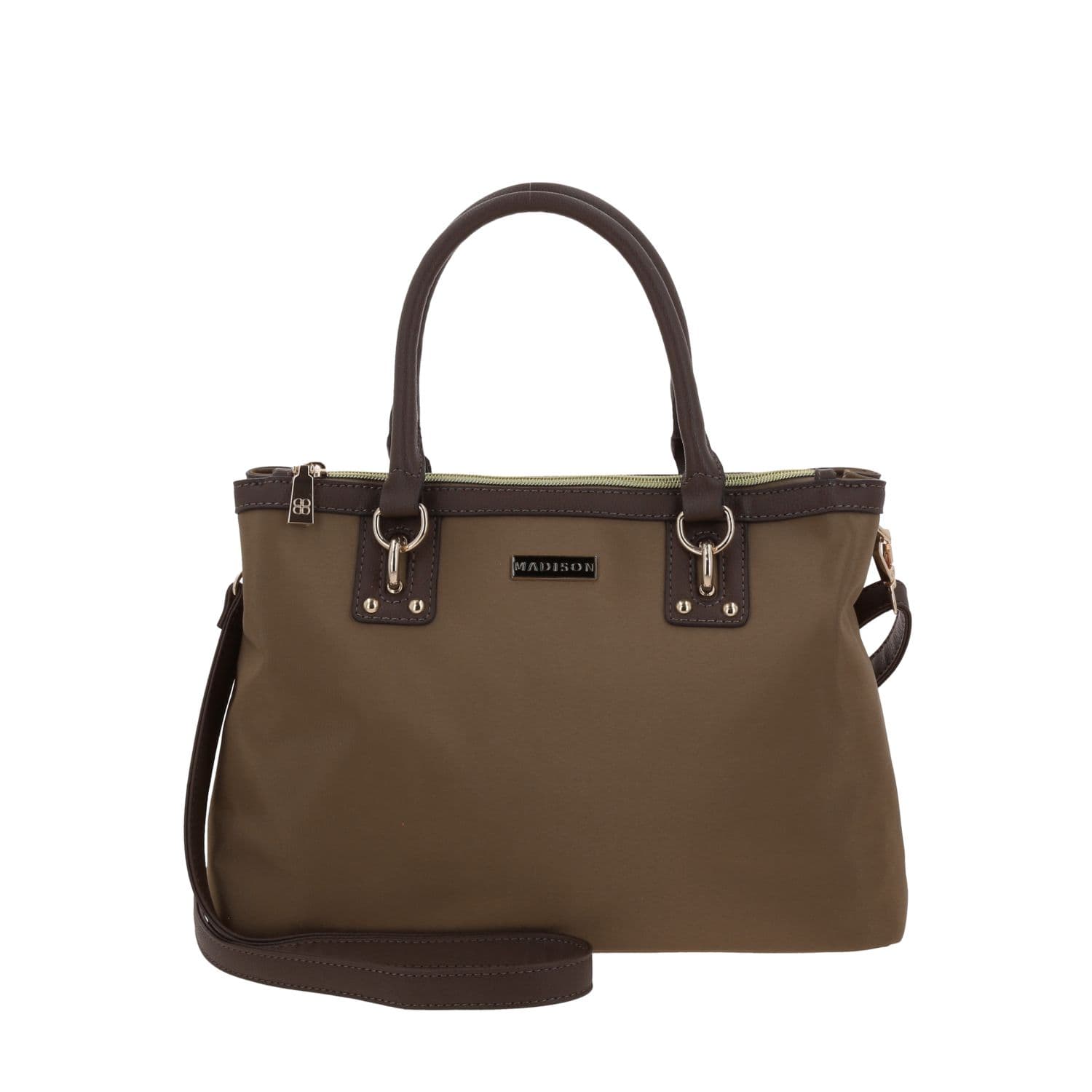 Bolsa de Mano para Dama Madison by Chenson Café Estilo y Funcionalidad, modelo MD25186-B