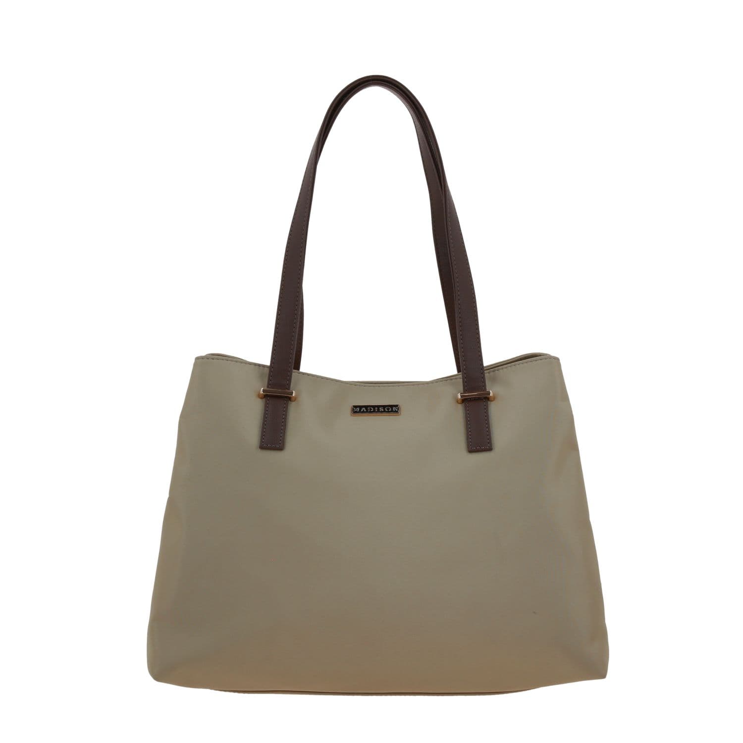 Bolsa grande para dama Madison by Chenson Camel con doble compartimento, modelo MD25187-8