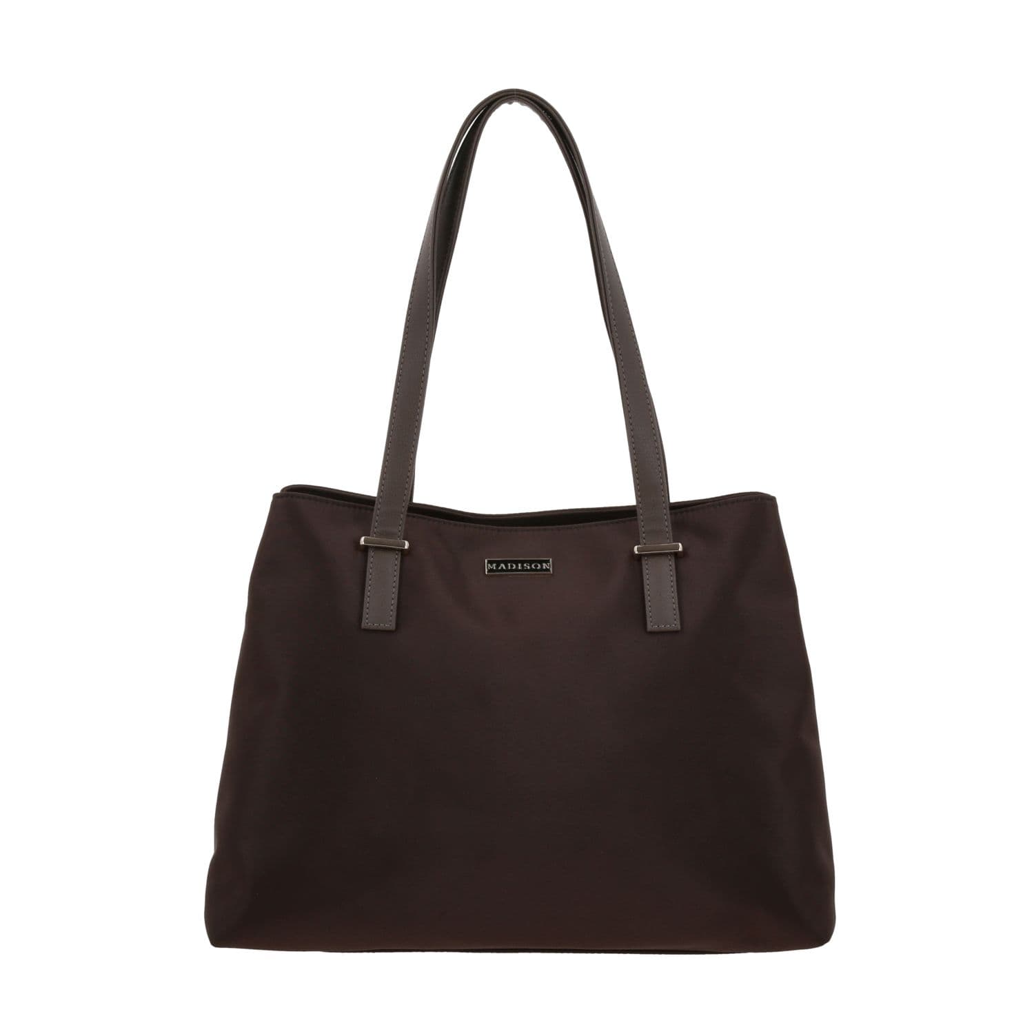 Bolsa grande para dama Madison by Chenson Café Satinado - Estilo y Funcionalidad, modelo MD25187-D