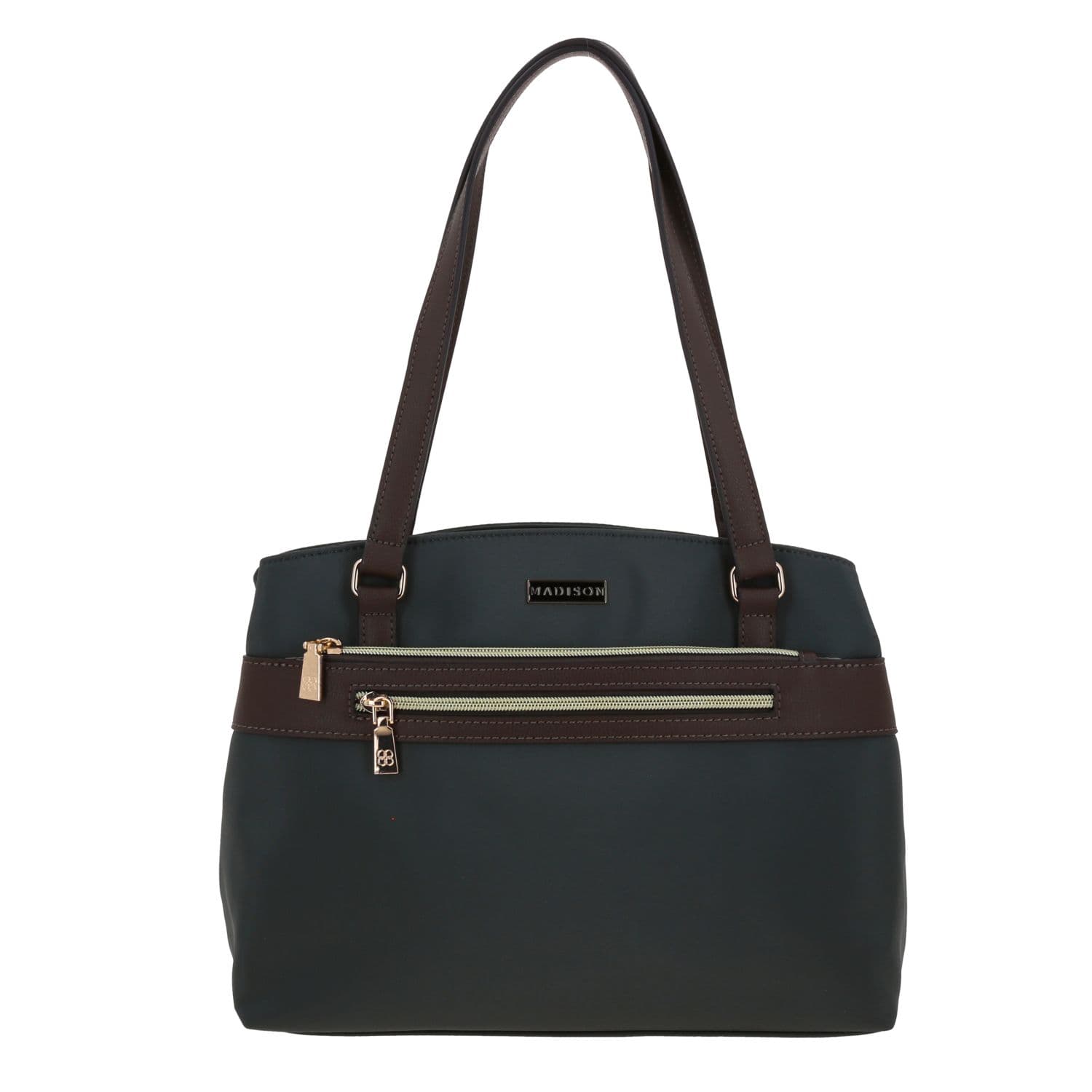 Bolsa grande para dama Madison by Chenson gris con estilo funcional, modelo MD25188-2