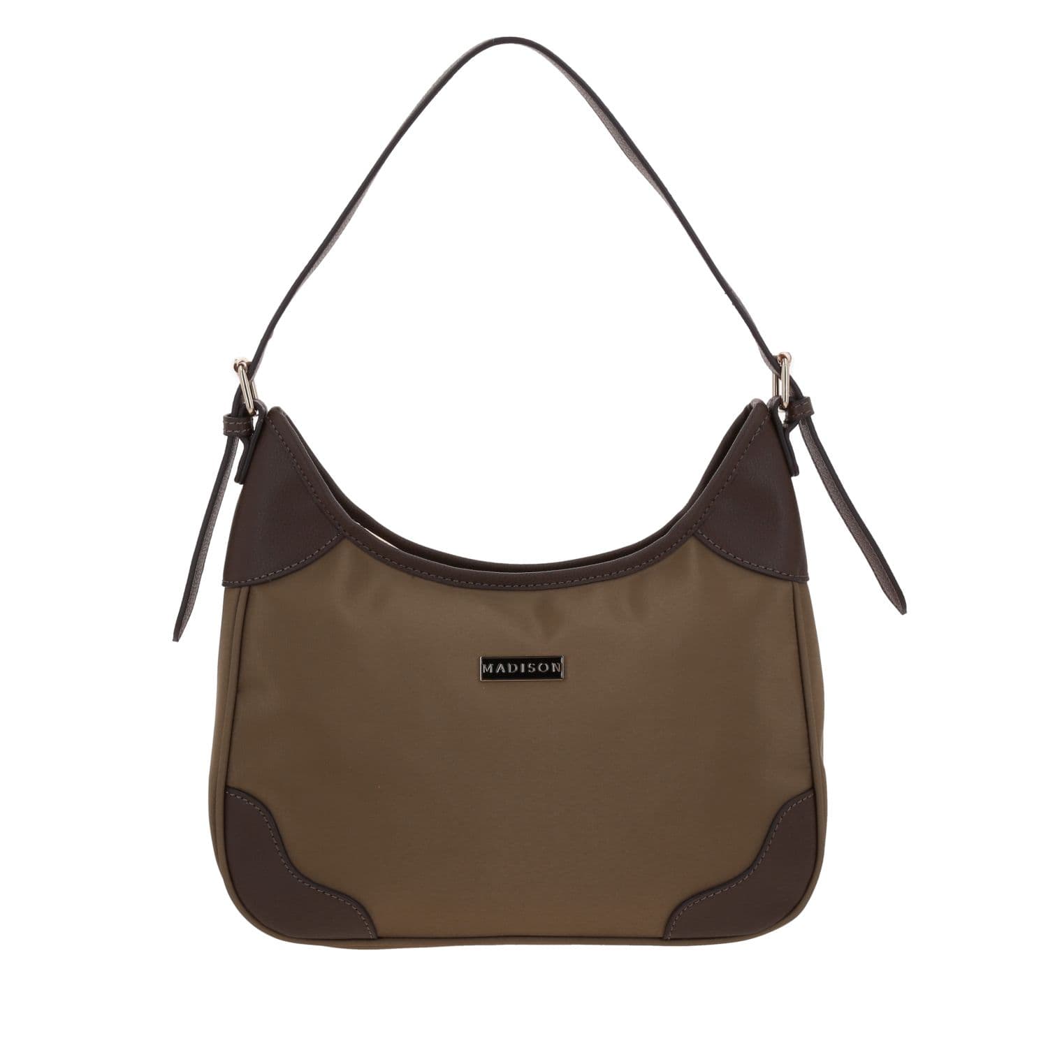 Bolsa de Mano para Dama Madison by Chenson Café con Estilo Funcional, modelo MD25189-B