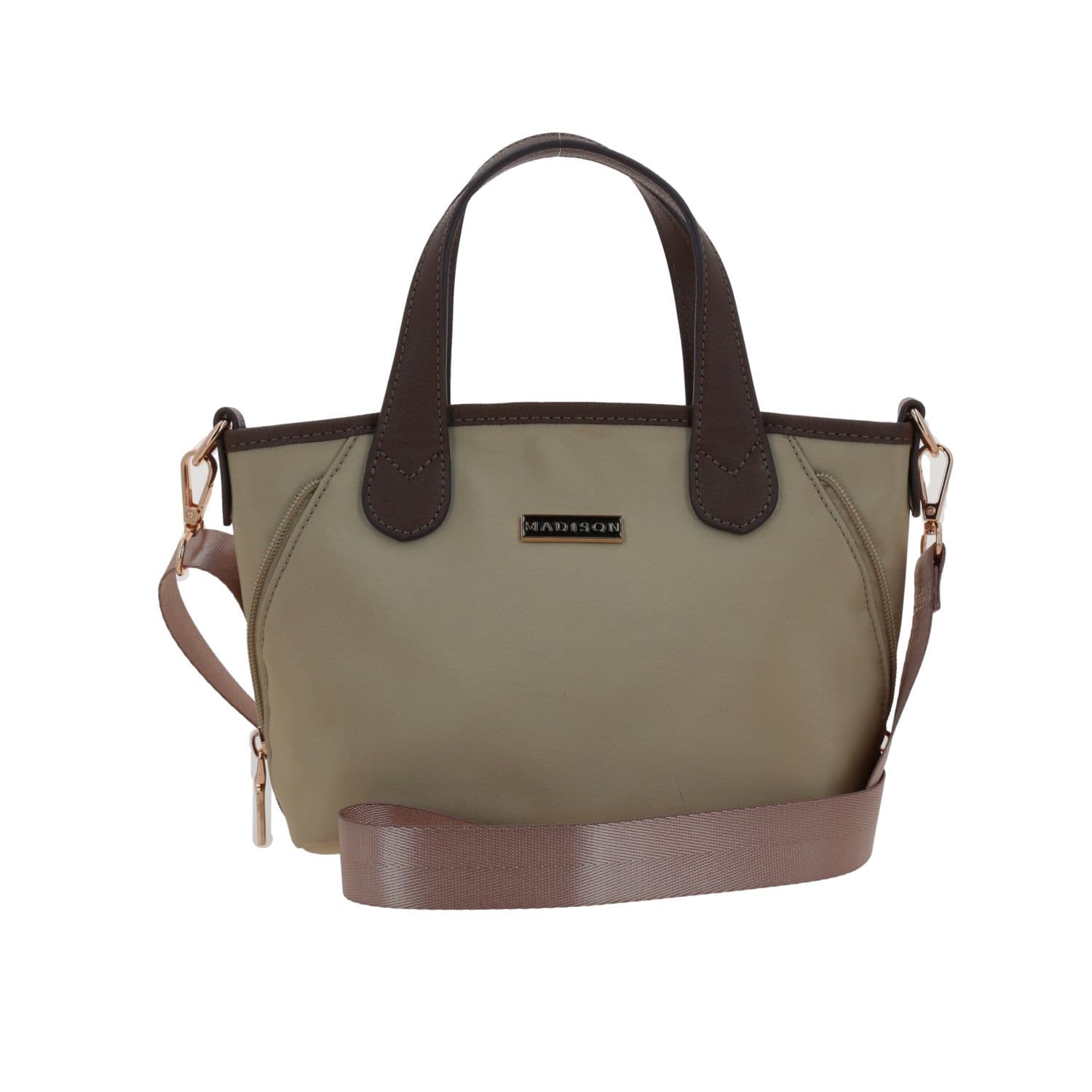 Bolsa de Mano para Dama Madison by Chenson Camel con Estilo Moderno, modelo MD25193-8