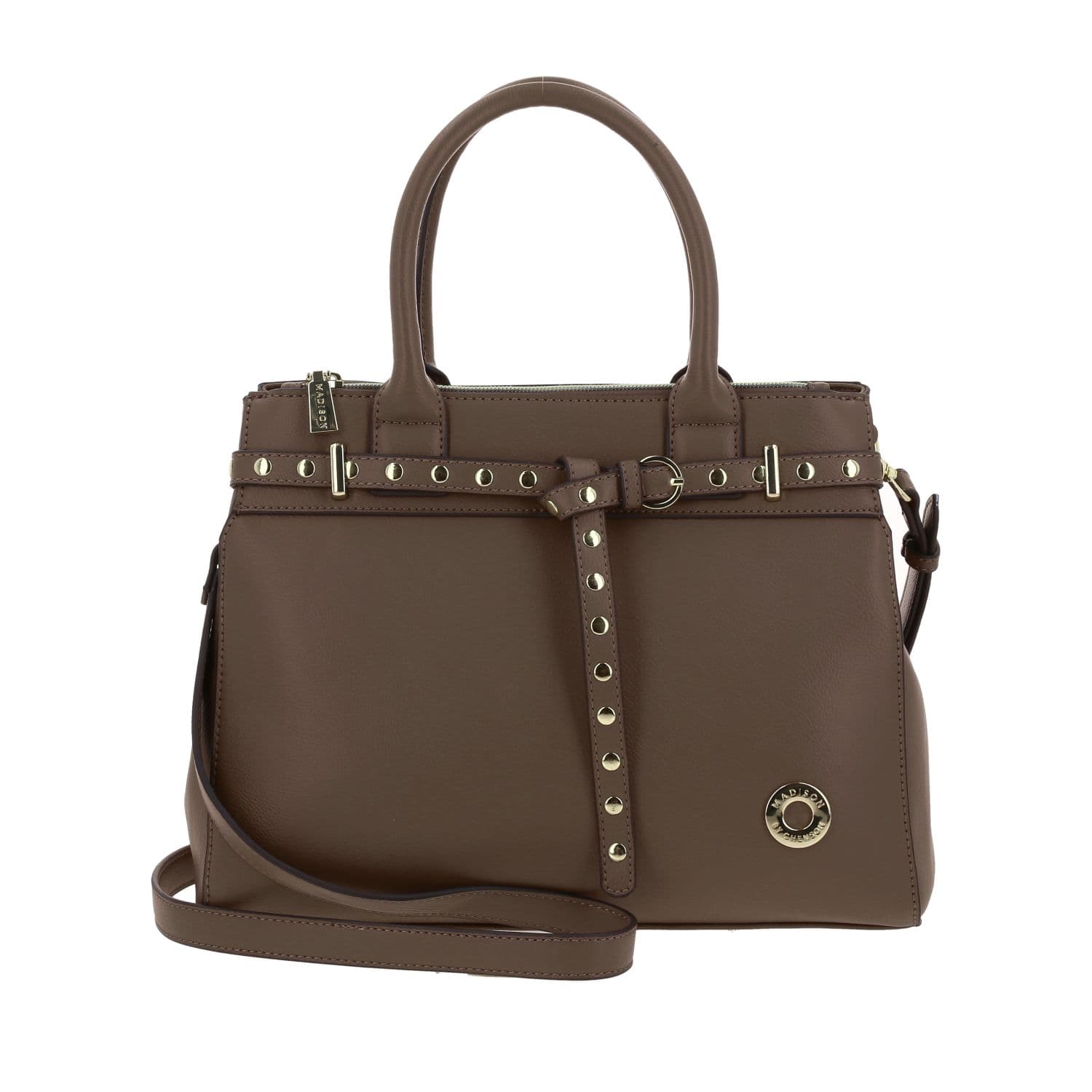 Bolsa de Mano Madison Café | Bolso para Dama Compartimentos, modelo MD26018-B