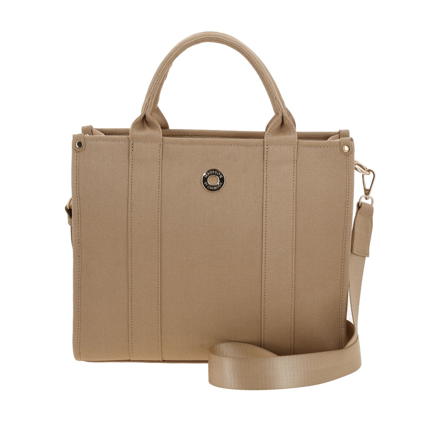 Bolsa de Mano para Dama Madison by Chenson Beige con Amplio Compartimento, modelo MD26025-E