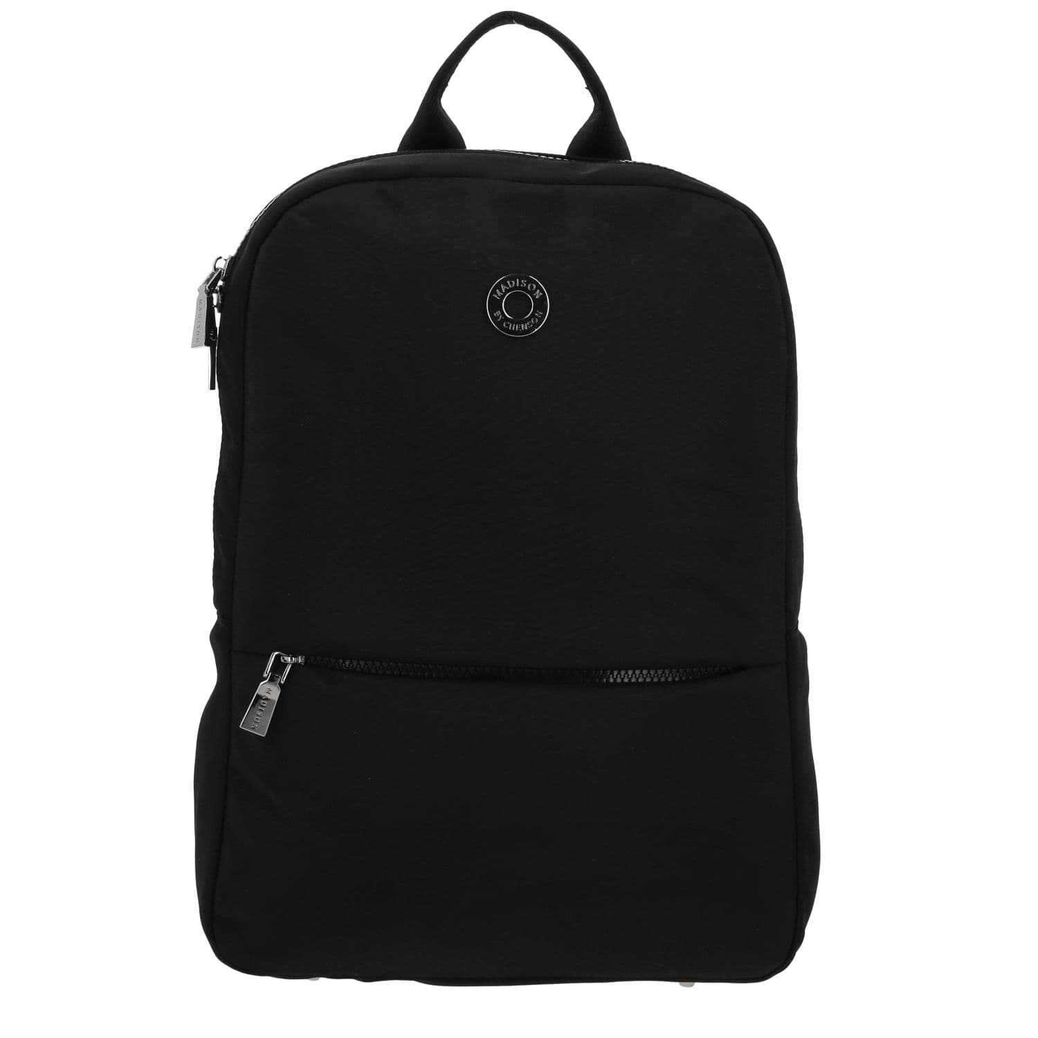 Mochila para dama Madison by Chenson negra con amplio espacio y estilo, modelo MD26026-3