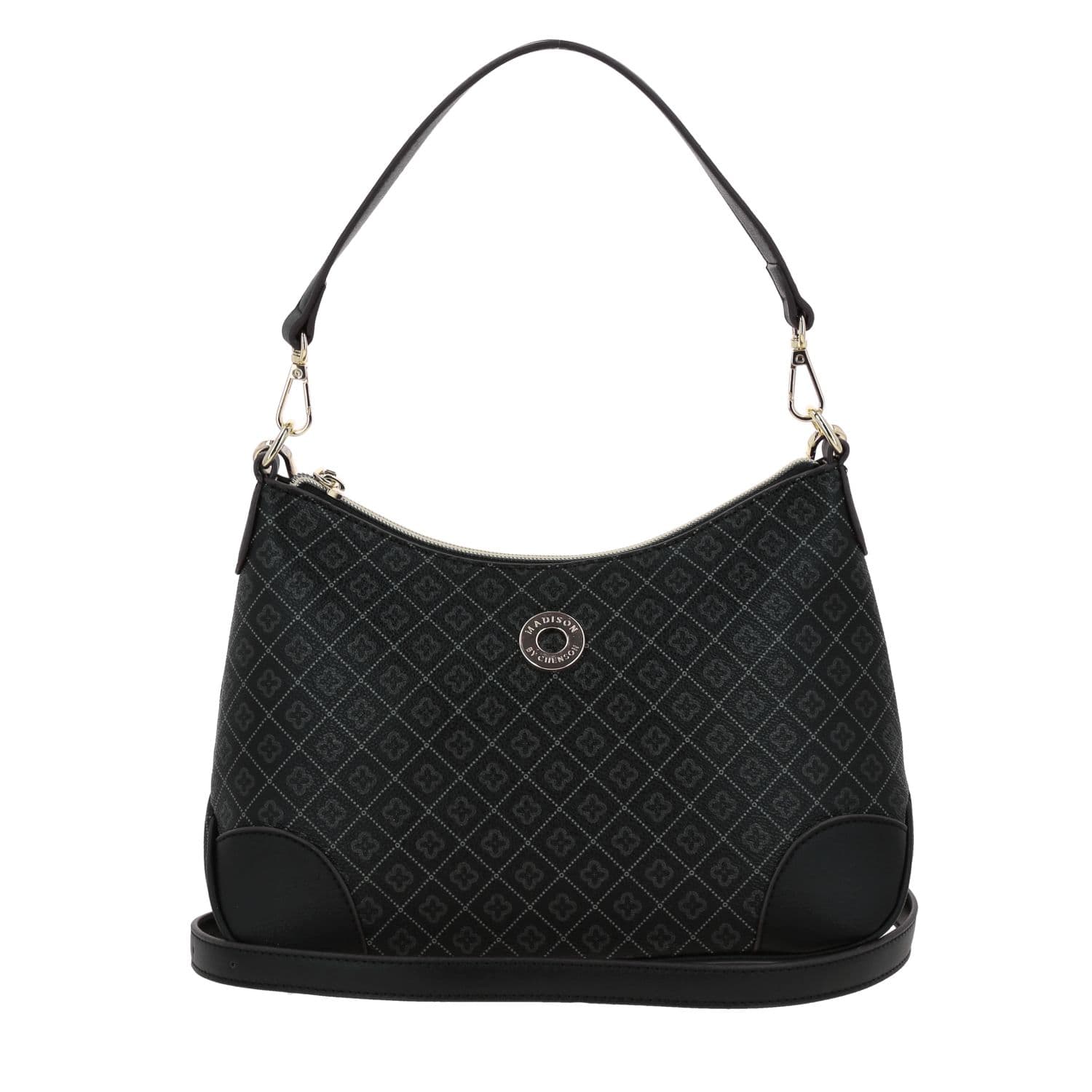 Bolsa de Mano para Dama Madison by Chenson Negra con Estilo y Funcionalidad, modelo MD26037-3