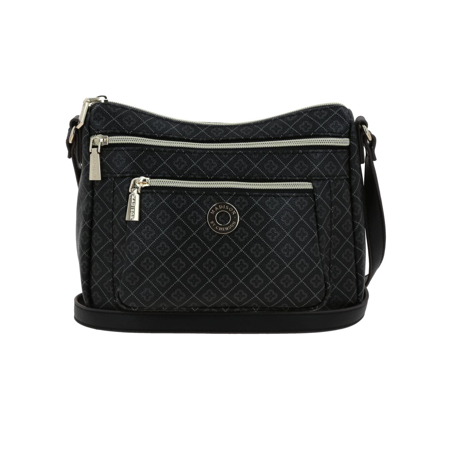 Bolsa de Lado para Dama Madison by Chenson Color Negro con Estilo Único, modelo MD26038-3