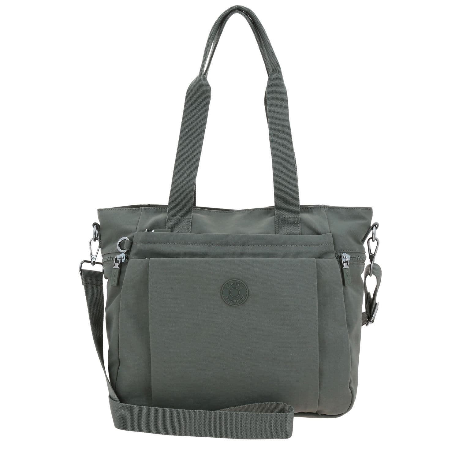 Bolsa Grande Madison Verde para Dama con Múltiples Bolsillos, modelo MD26040-G