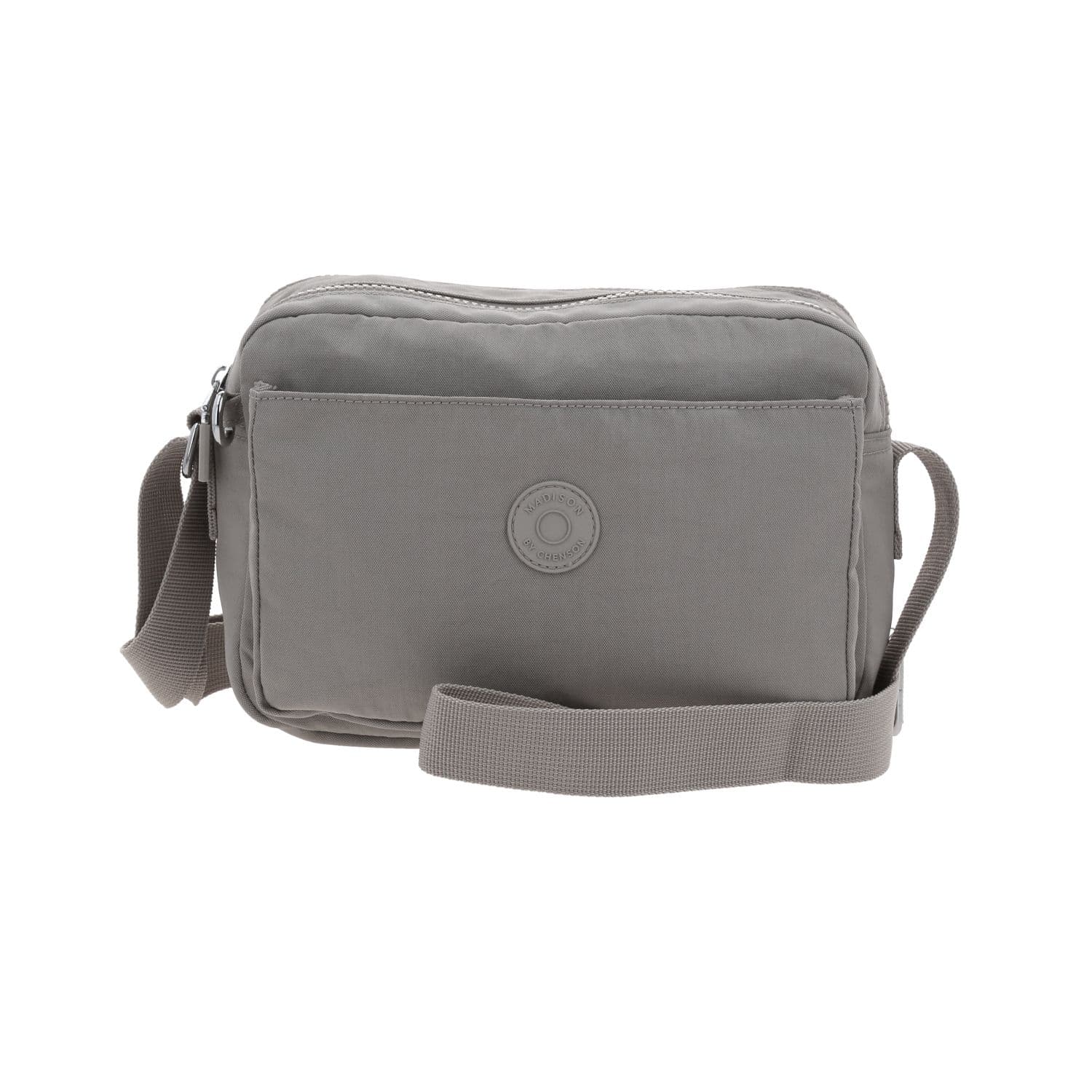 Bolsa de Lado Madison Gris para Dama - Bandolera con 3 Compartimentos, modelo MD26042-2