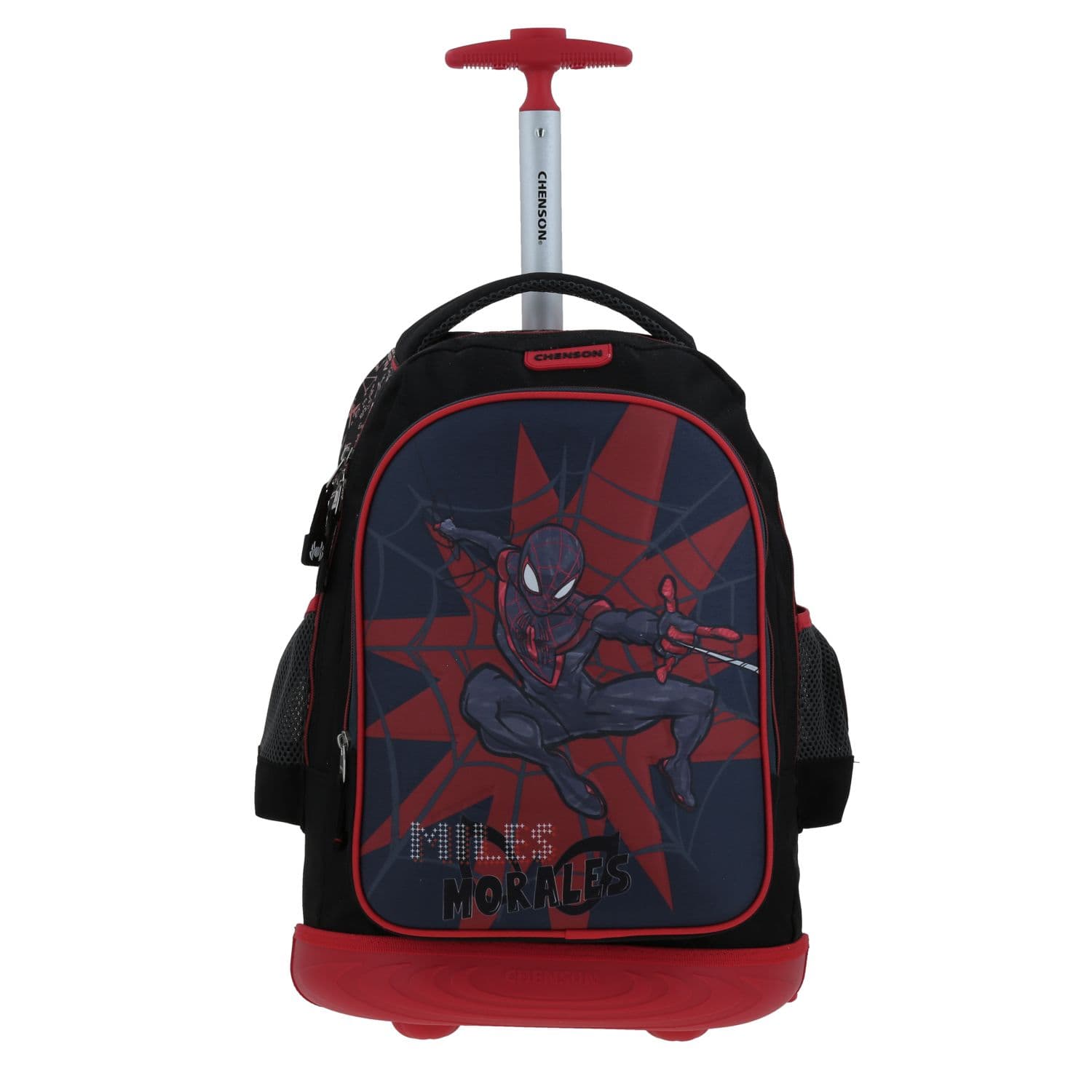 Mochila con Ruedas Miles Morales Negro para Niño - Diversión y Durabilidad, modelo MM70288-3