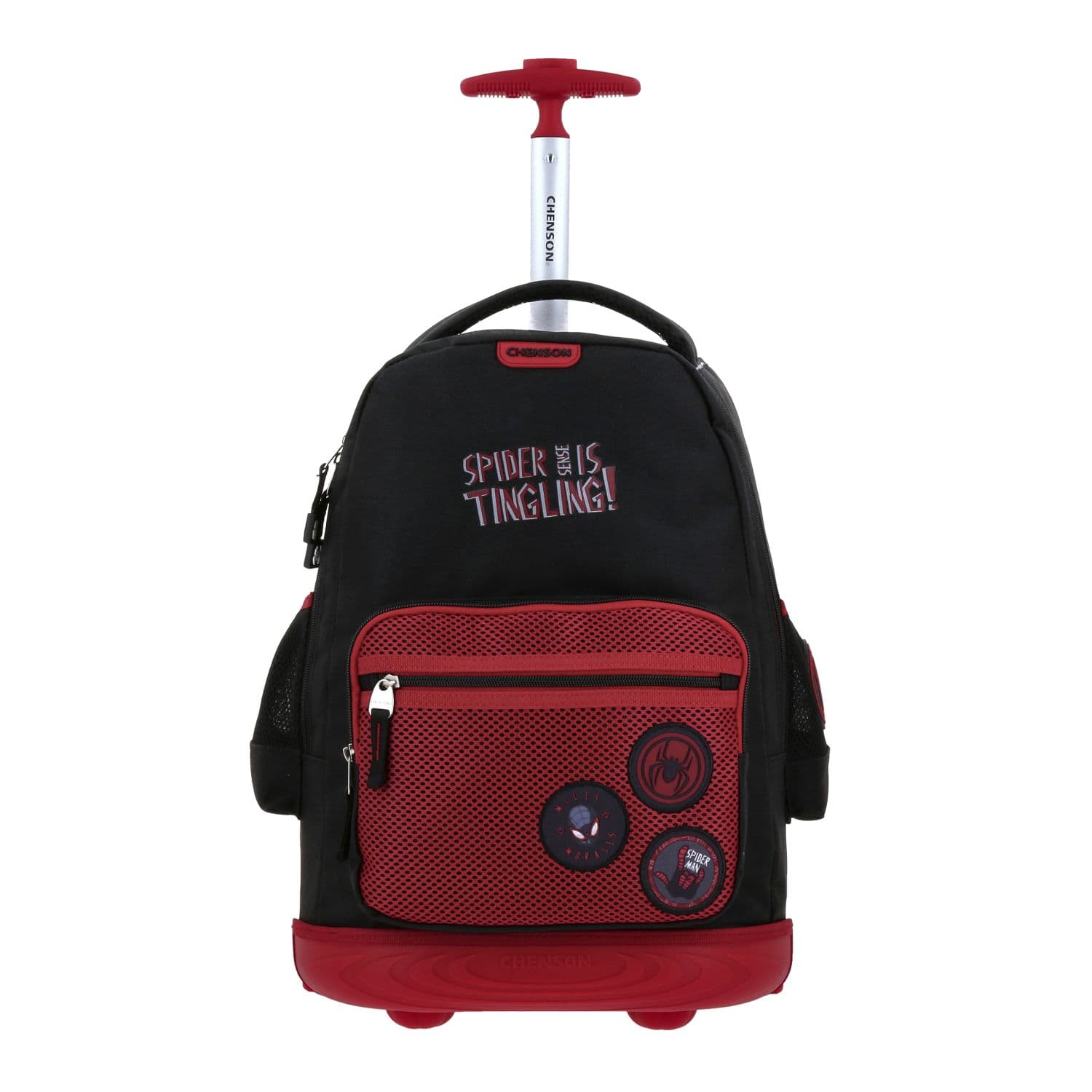 Mochila con Ruedas Miles Morales Negro Escolar Chenson, modelo MM70487-3
