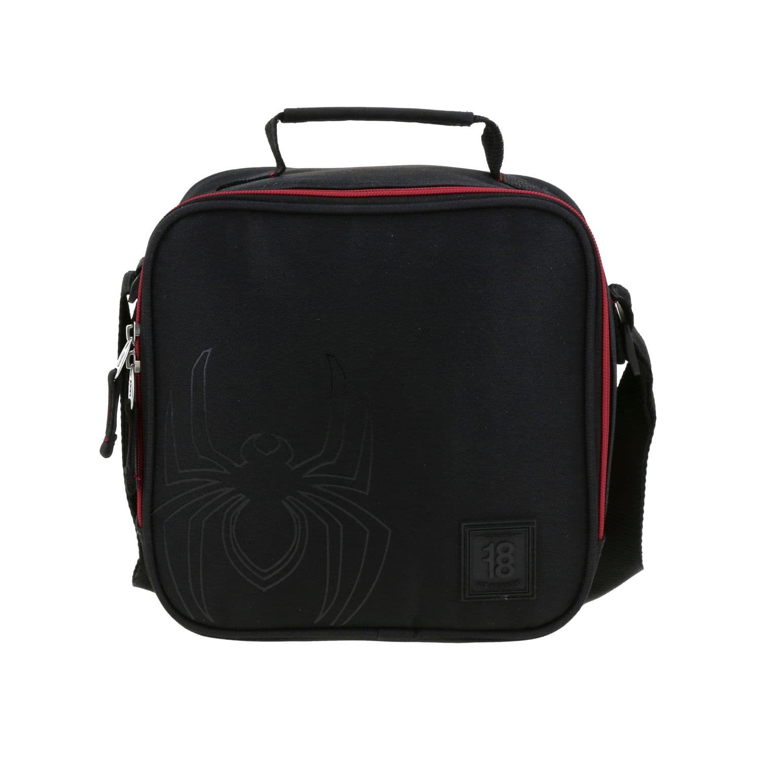 Lonchera escolar térmica Miles Morales by Chenson Negro para niño, modelo MM70650-3