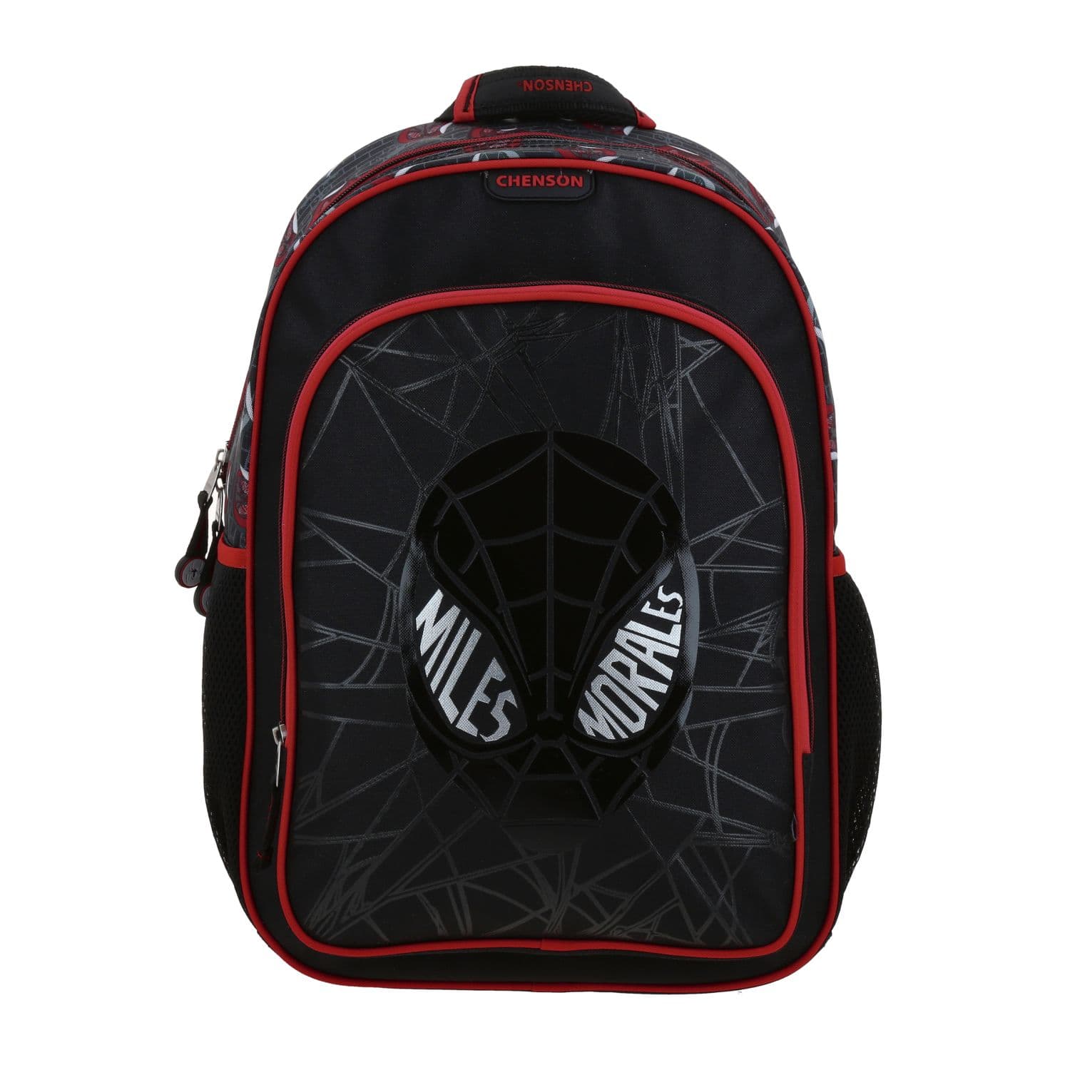 Mochila Escolar Miles Morales Negro - Backpack Infantil Chenson, modelo MM70829-3