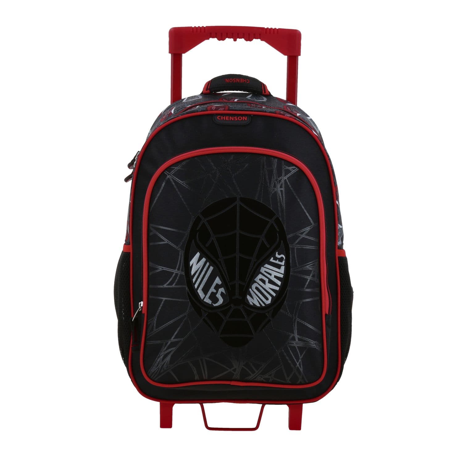 Mochila con Ruedas Miles Morales Negro Chenson Escolar, modelo MM70832-3