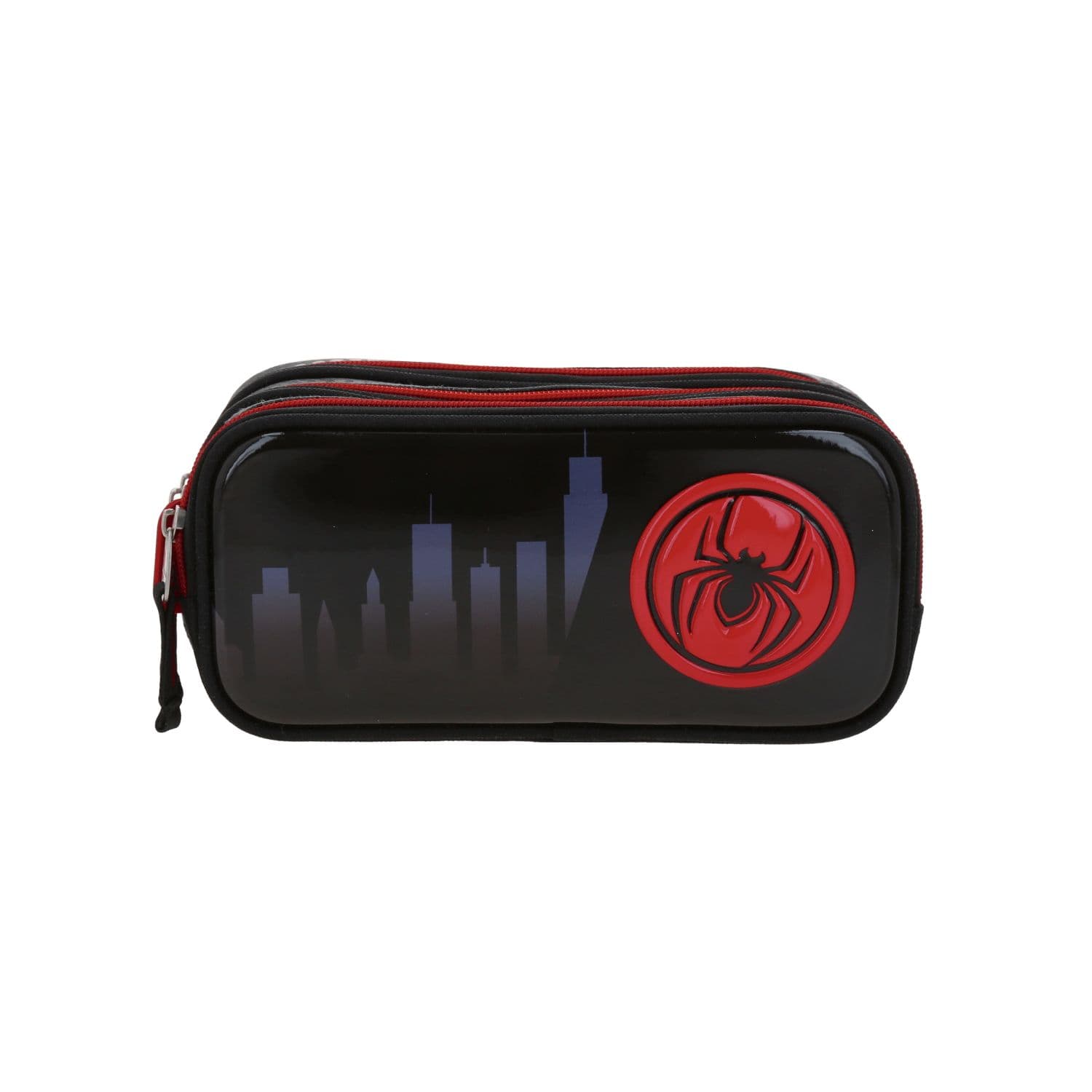 Lapicera Miles Morales Gris Escolar Chenson | Estuche Infantil, modelo MM71019-2