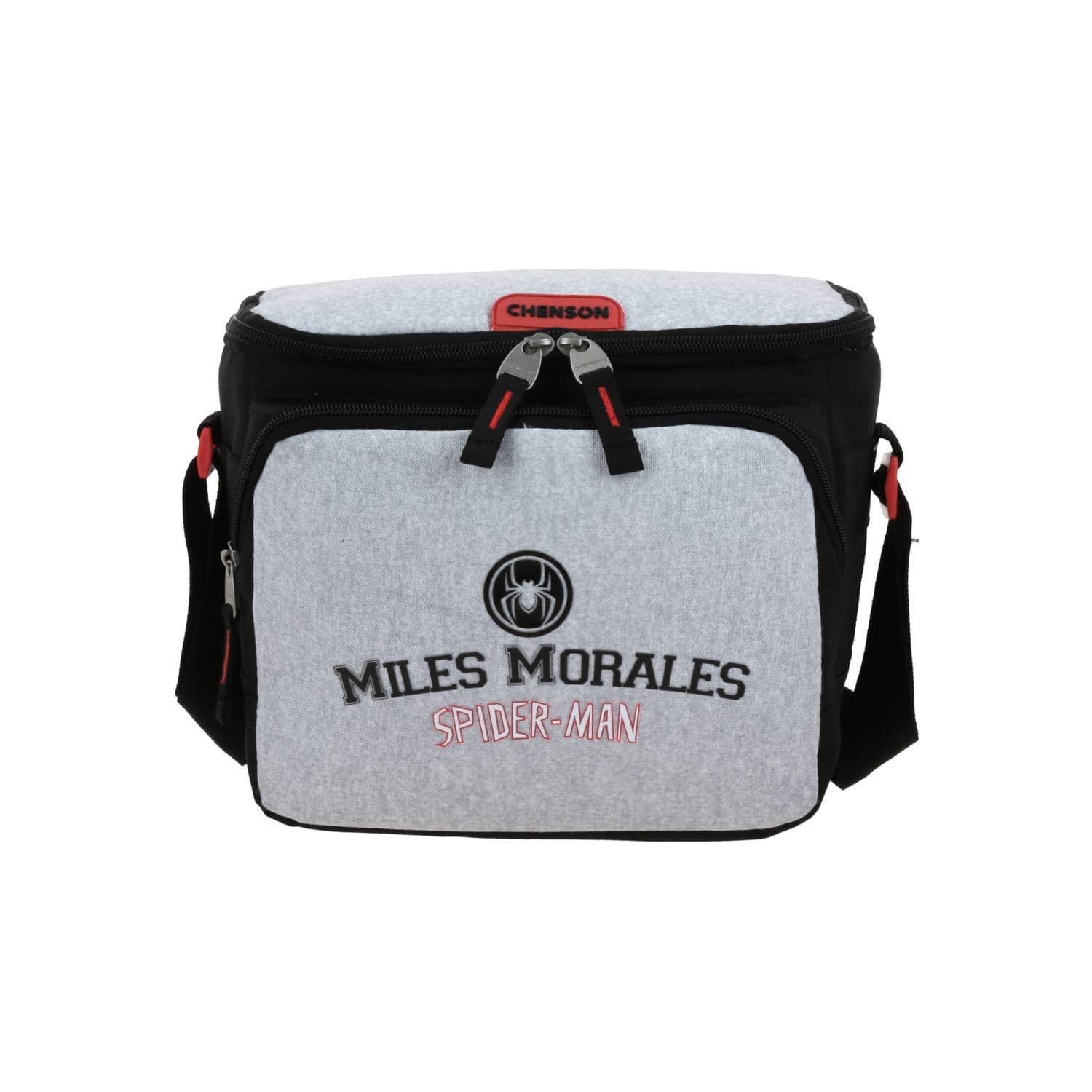 Lonchera Escolar Miles Morales Gris con Forro Térmico Chenson, modelo MM71027-2