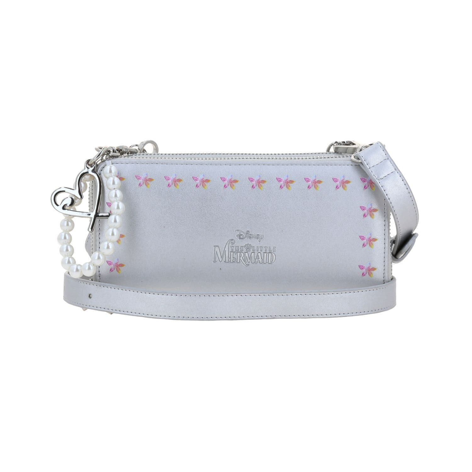 Cartera escolar para niña Princesas by Chenson Plateado Doble Compartimento, modelo PR25004-S