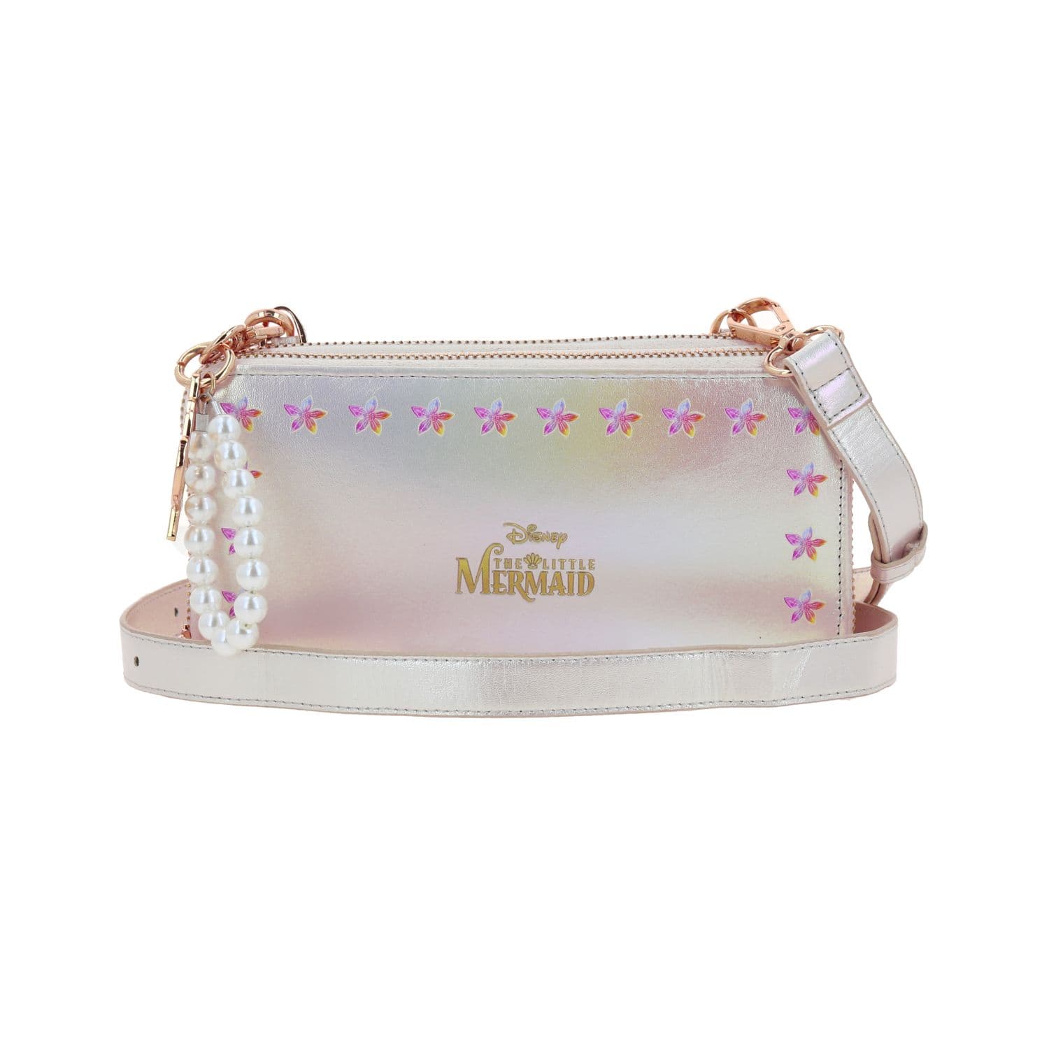 Cartera escolar para niña Princesas by Chenson color blanco duradera, modelo PR25004-W