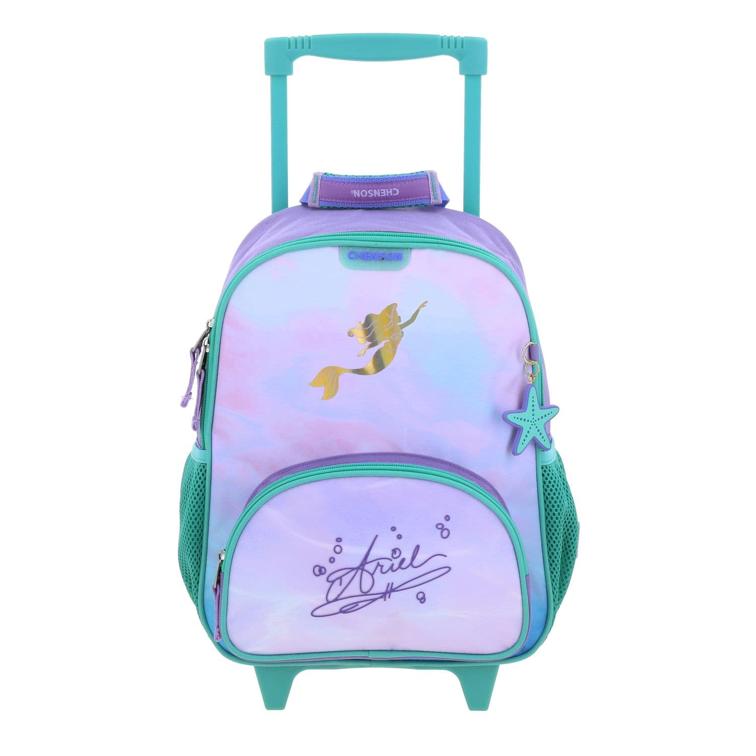 Mochila con Ruedas Princesas by Chenson Violeta para Niña - Diversión y Seguridad, modelo PR70269-V