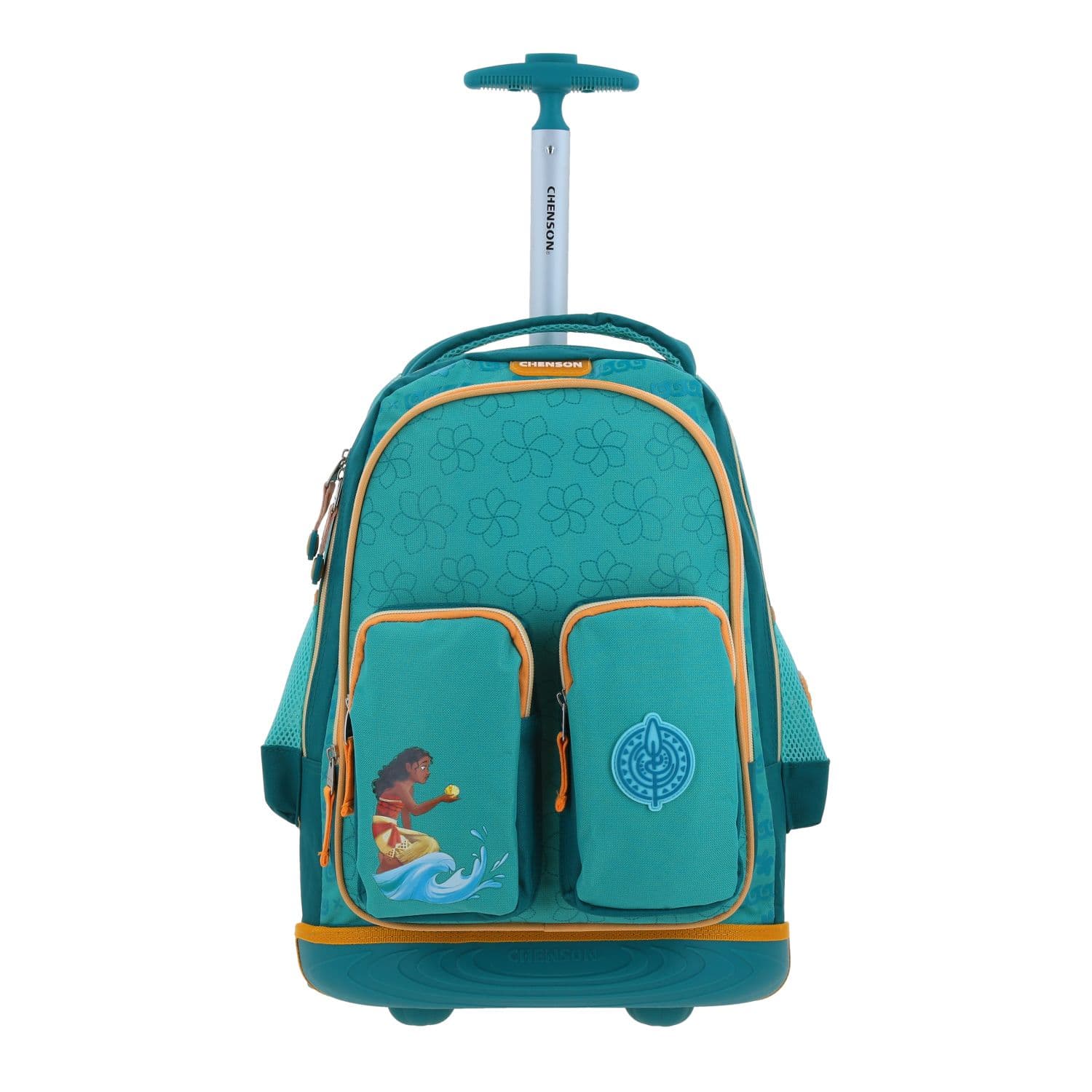 Mochila con Ruedas Princesas by Chenson Turquesa para Niña - Divertida y Segura, modelo PR70399-T