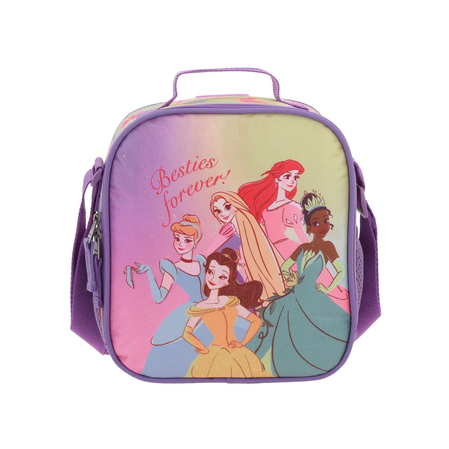 Lonchera escolar Princesas by Chenson Violeta Térmica para Niña, modelo PR70555-V