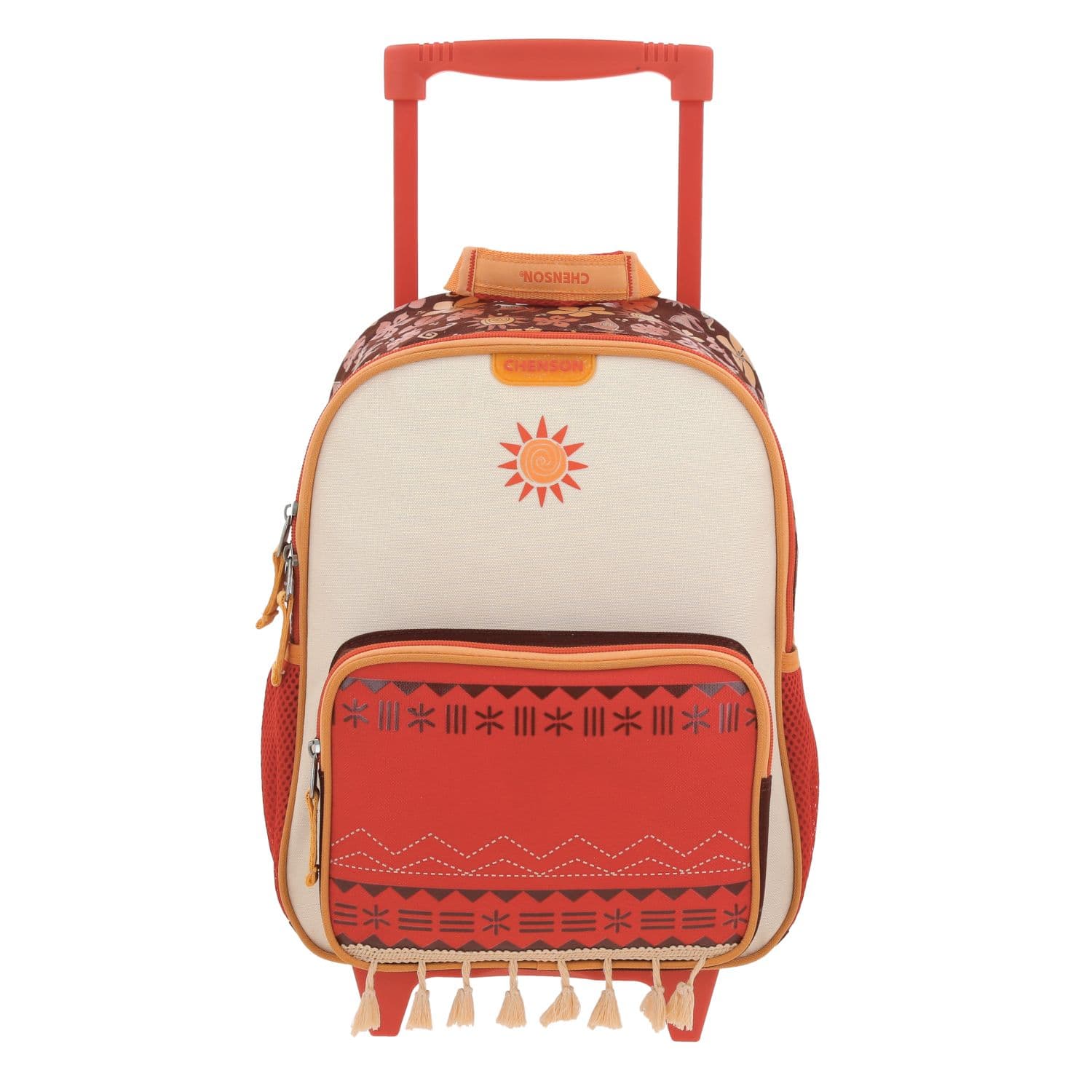 Mochila con Ruedas Princesas by Chenson Beige para Niña - Divertida y Segura, modelo PR70663-E