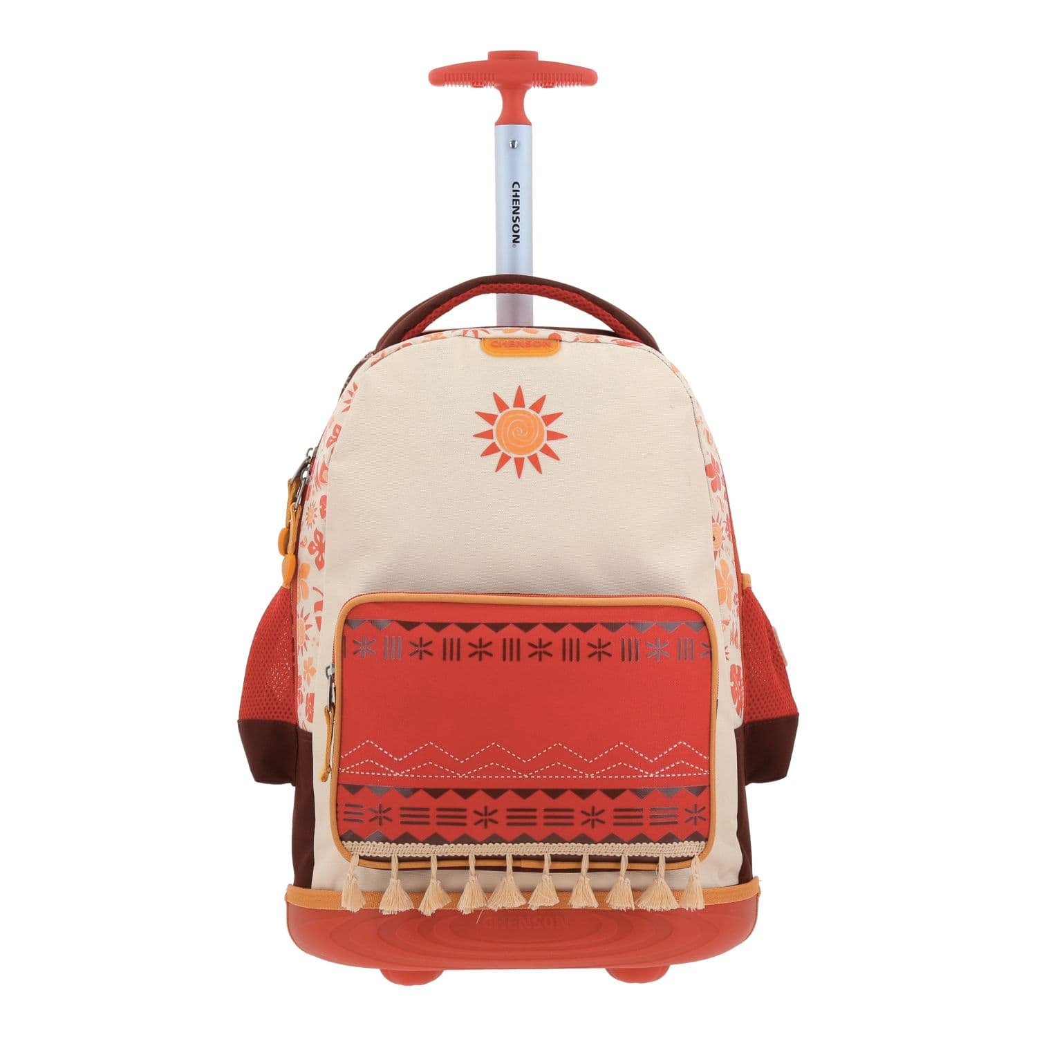 Mochila con Ruedas Princesas by Chenson Beige para Niña - Diversión y Durabilidad, modelo PR70664-E