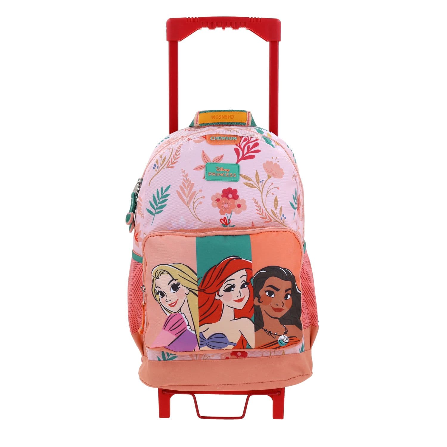 Mochila con Ruedas Princesas by Chenson Naranja para Niña - Divertida y Segura, modelo PR70687-O