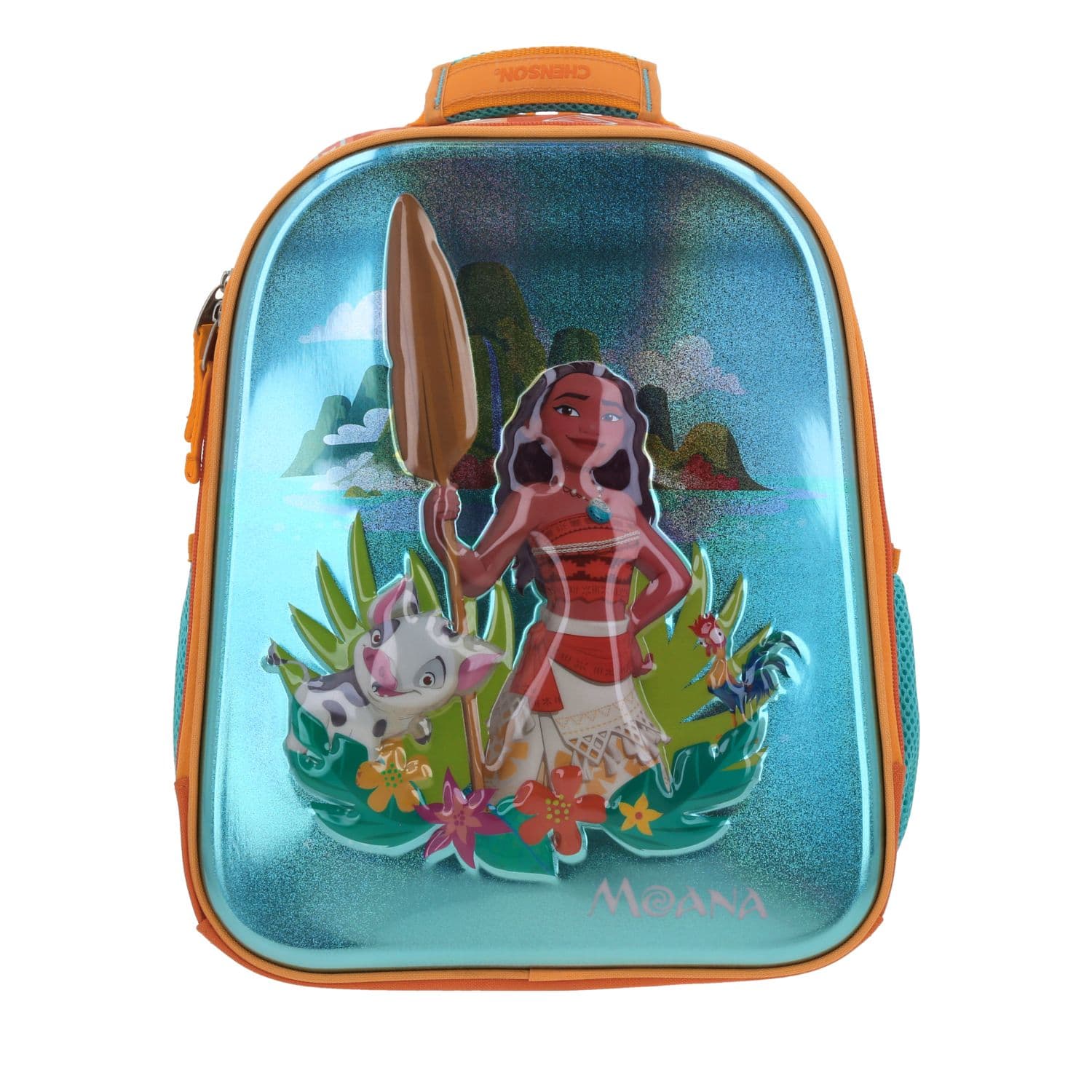 Mochila kinder para niña Princesas by Chenson color naranja | Duradera y divertida, modelo PR70748-O