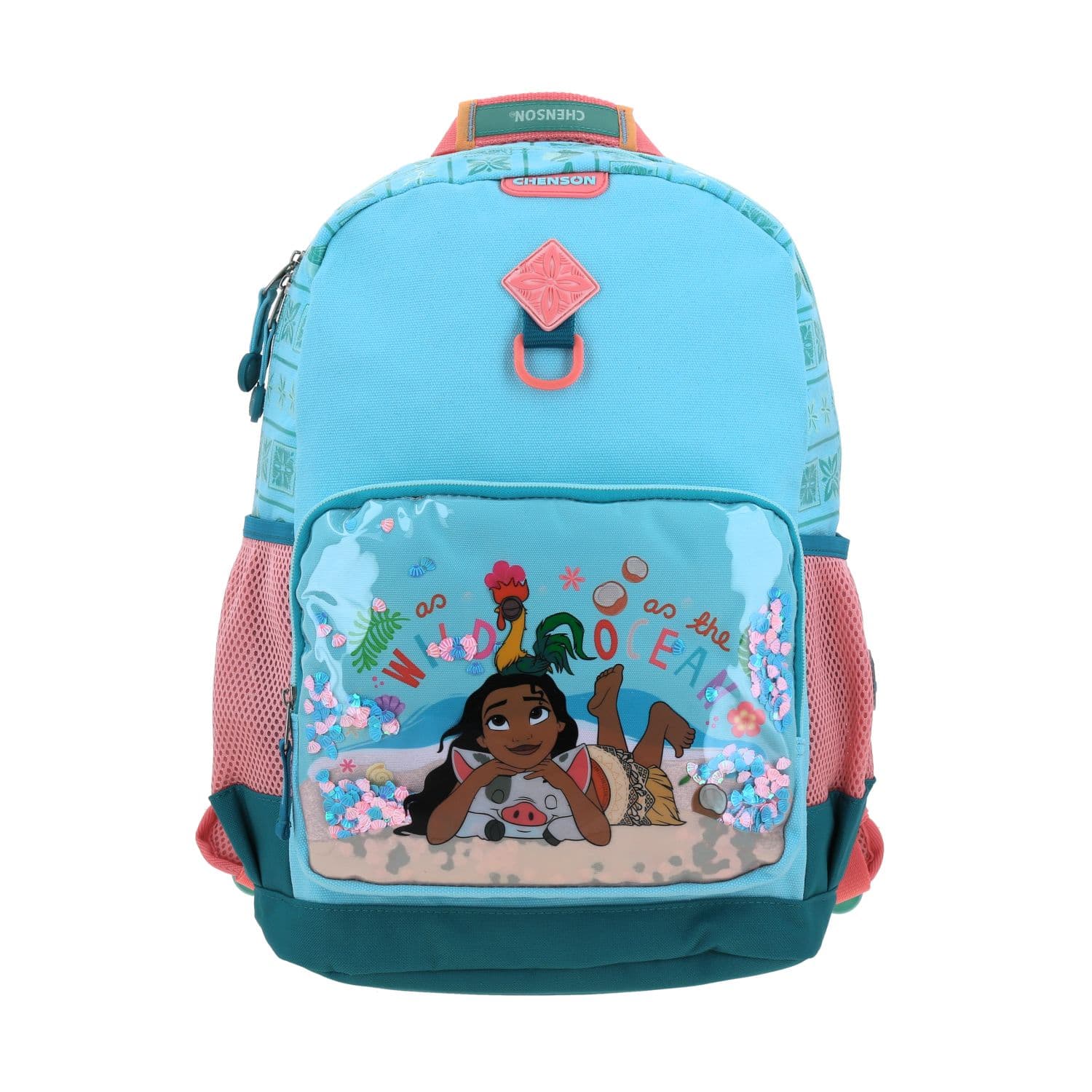 Mochila Escolar Princesas by Chenson Turquesa para Niña, modelo PR70833-T