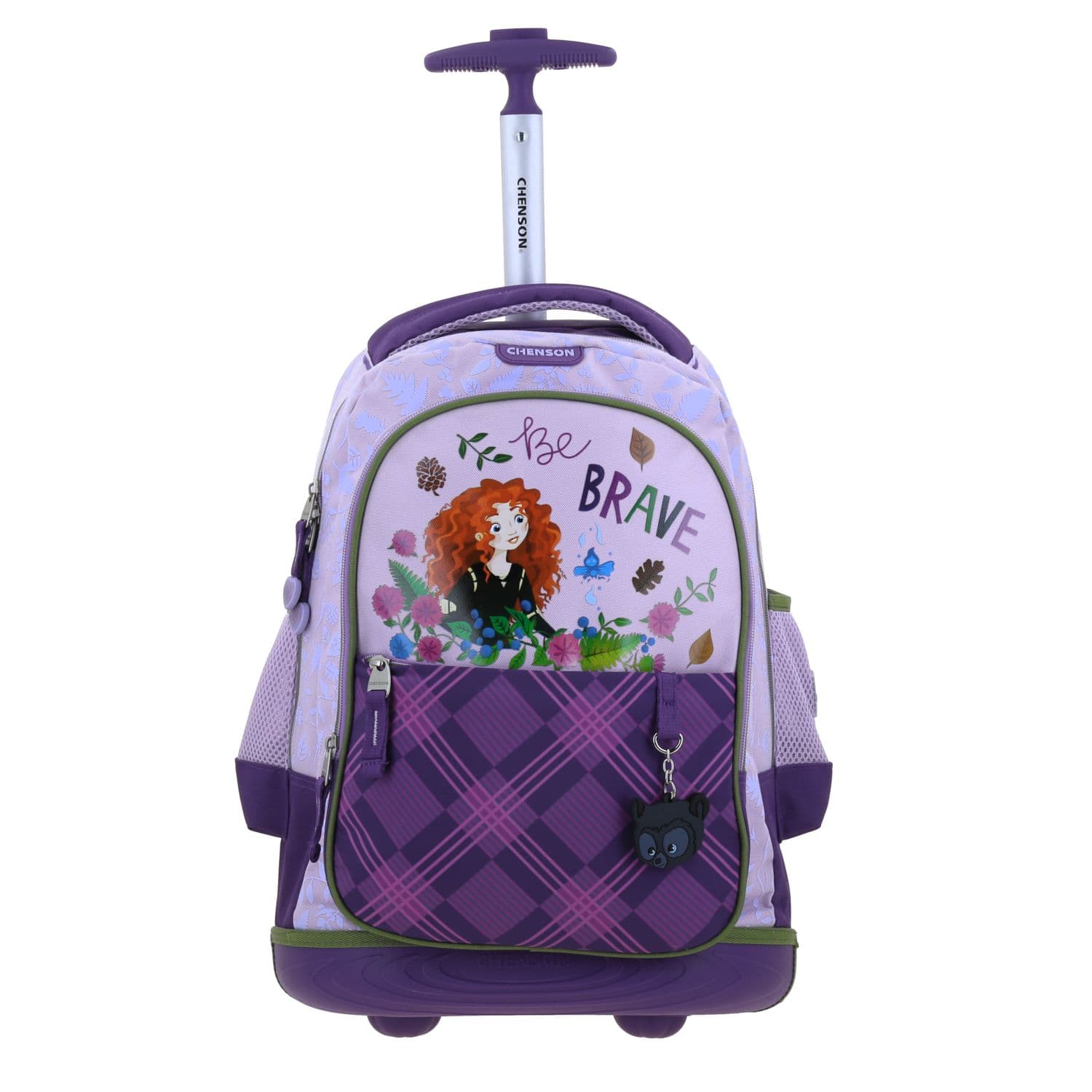 Mochila con Ruedas Princesas Chenson Color Uva Escolar, modelo PR70906-U