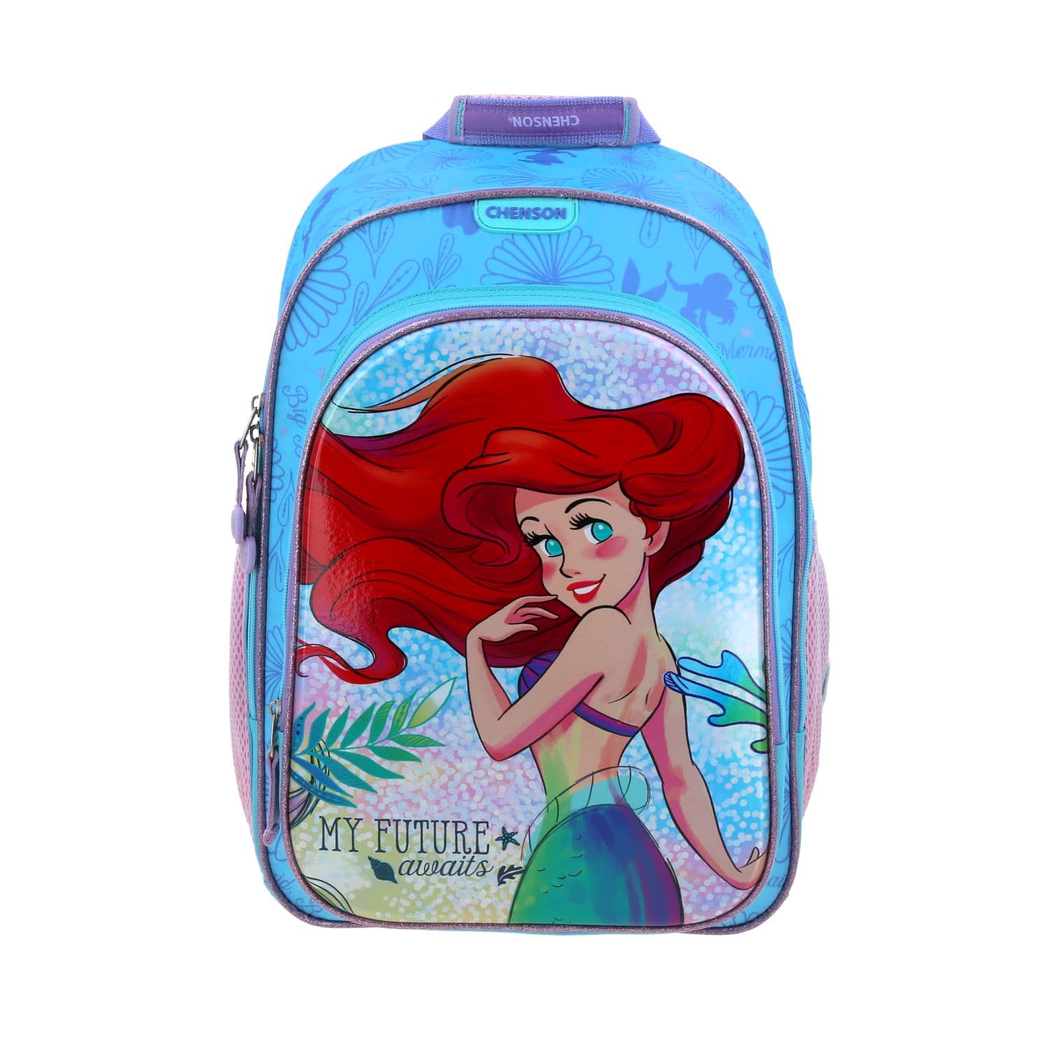 Mochila Escolar Princesas by Chenson Azul - Resistente, modelo PR70951-9