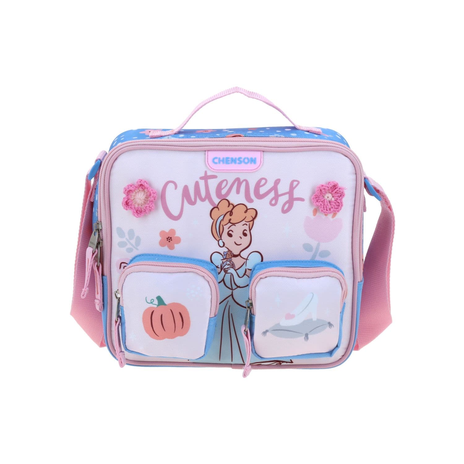 Lonchera Escolar Princesas by Chenson Azul Térmica, modelo PR70998-9