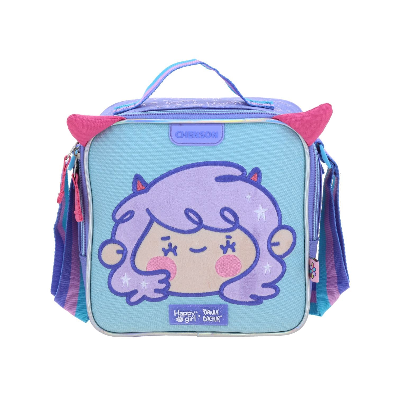Lonchera escolar Vania Bachur Uva - Térmica y divertida para niñas, modelo VB70469-U