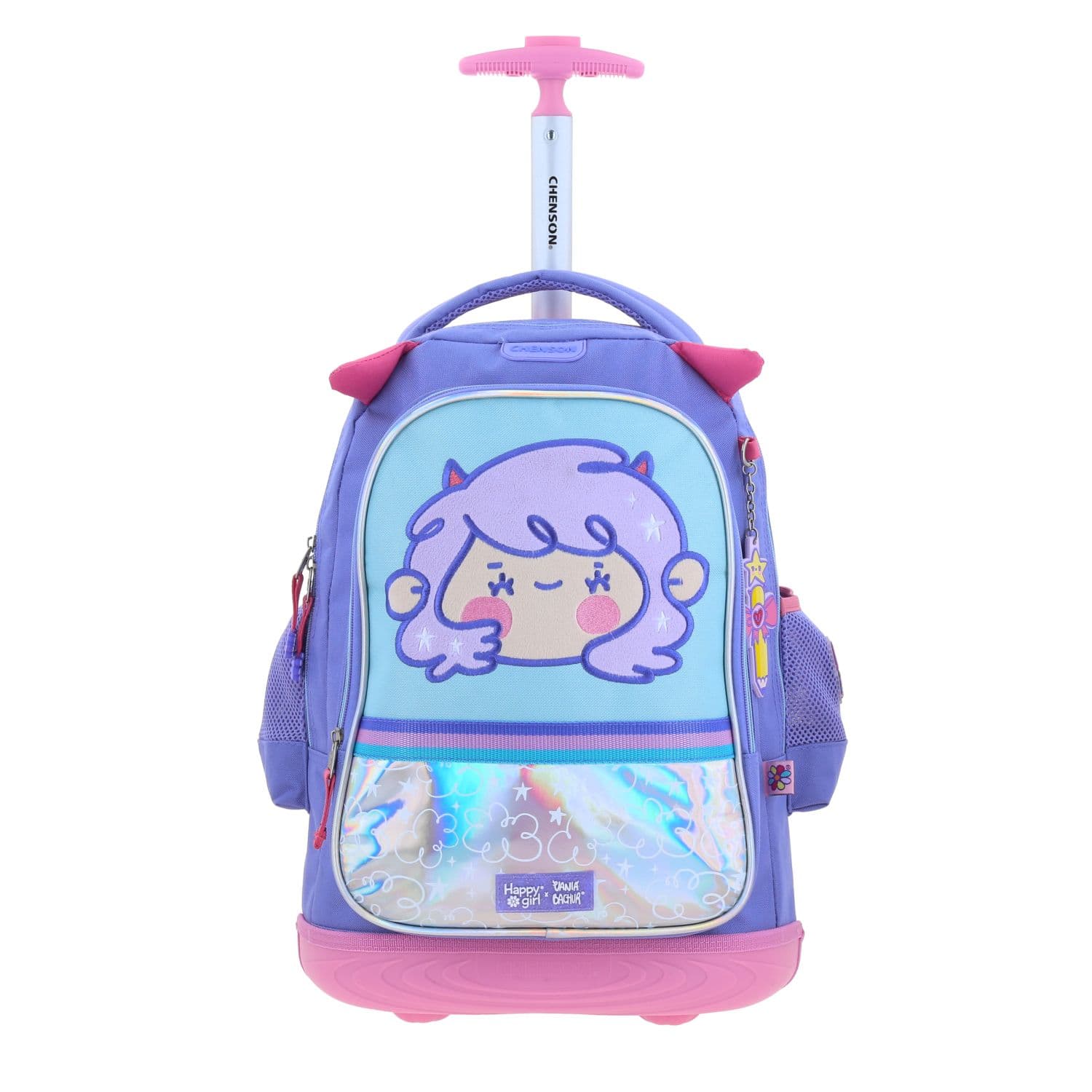 Mochila con Ruedas Vania Bachur Uva para Niña - Divertida y Duradera, modelo VB70471-U