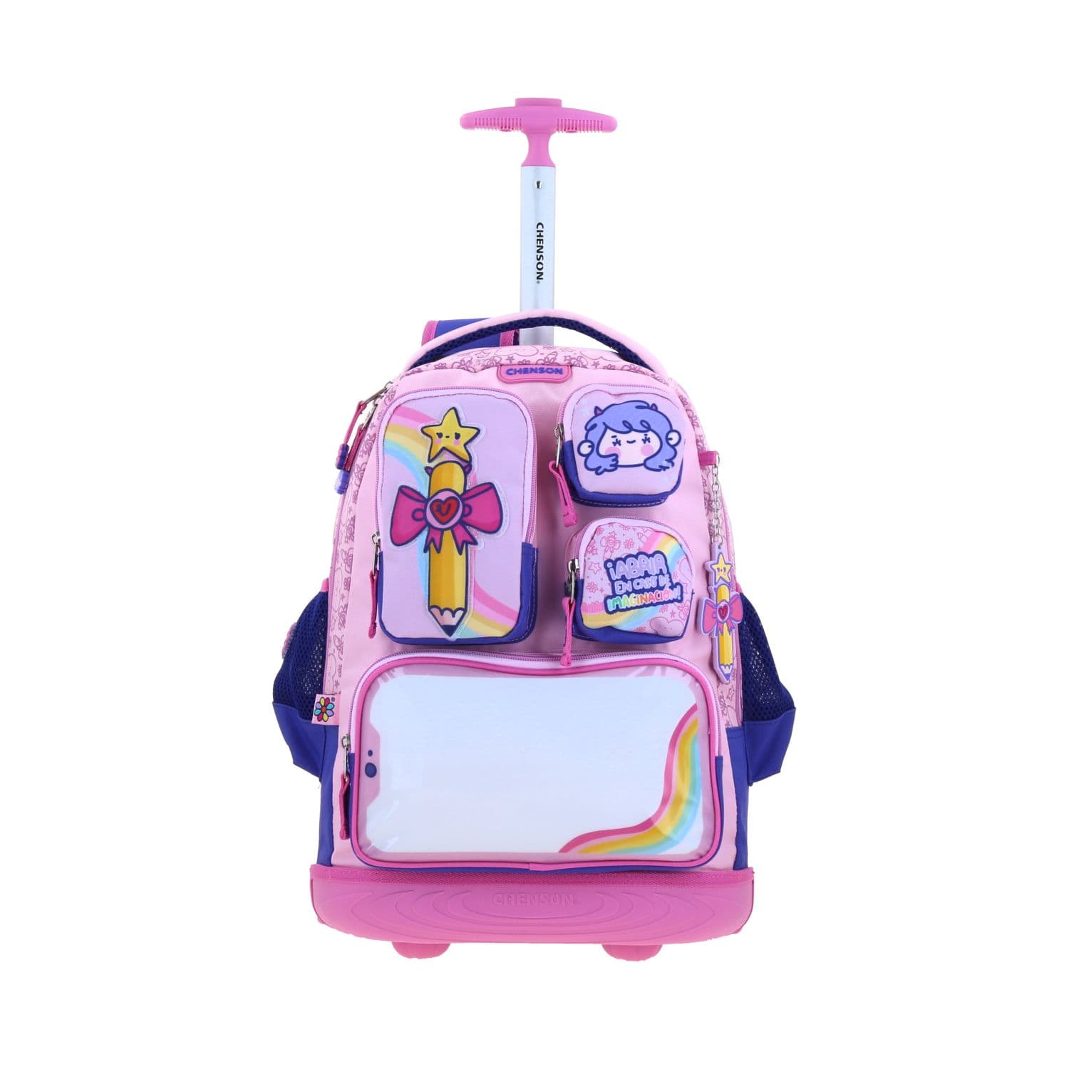 Mochila con Ruedas Vania Bachur Azul - Escolar Infantil, modelo VB71059-9
