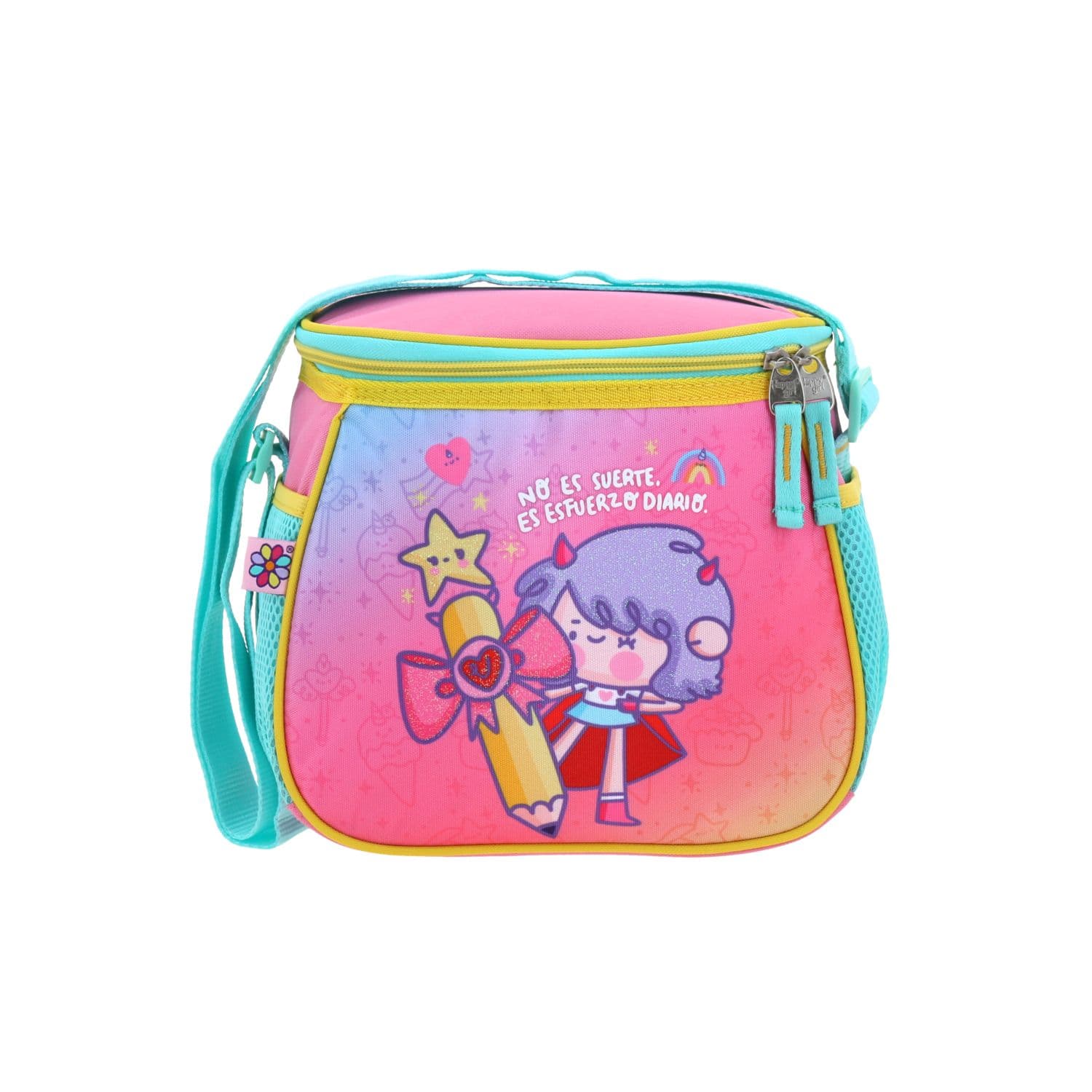 Lonchera Escolar Vania Bachur Rosa con Forro Térmico | Chenson, modelo VB71093-P